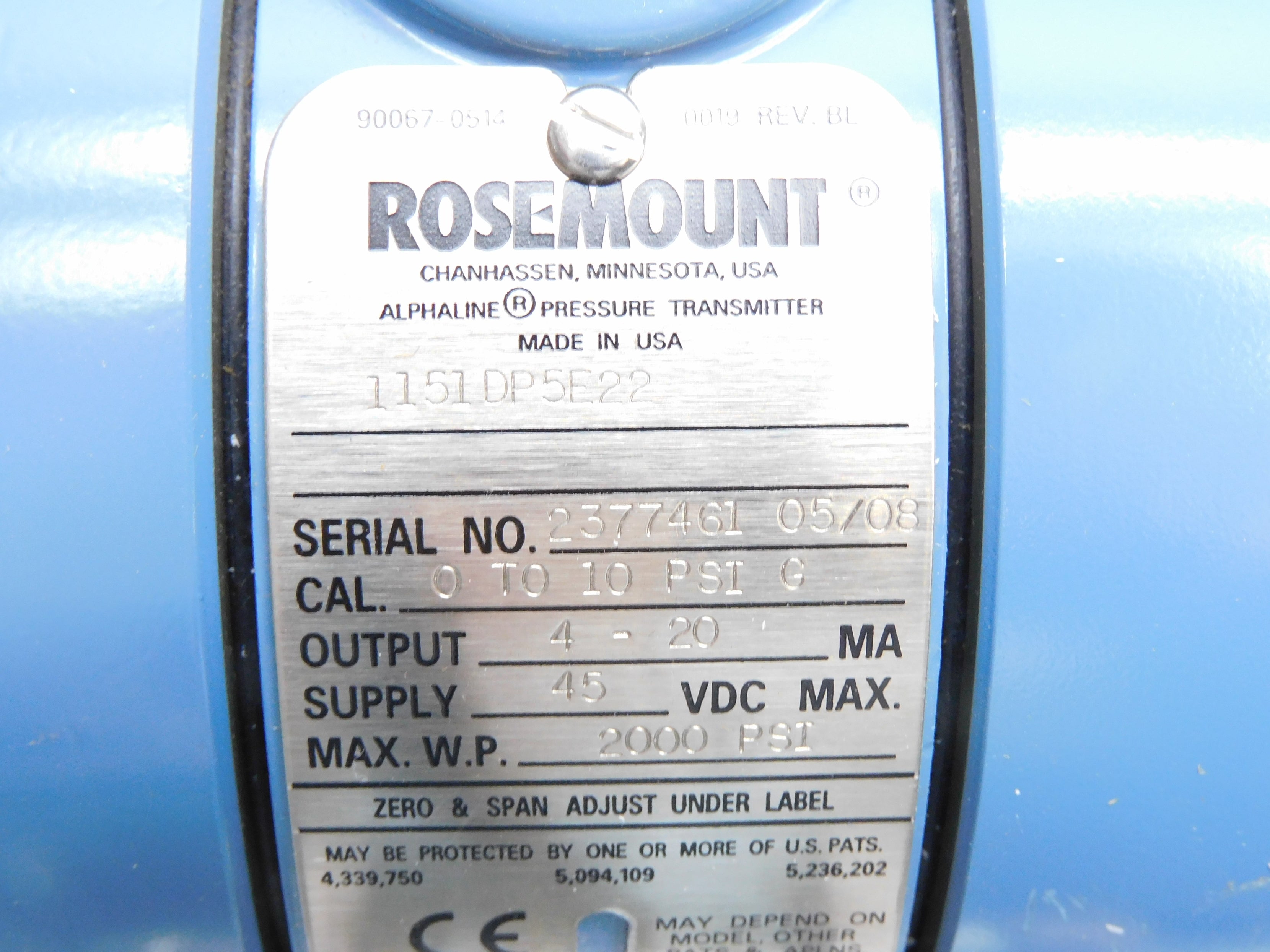 ROSEMOUNT 1151DP5E22 NSMP