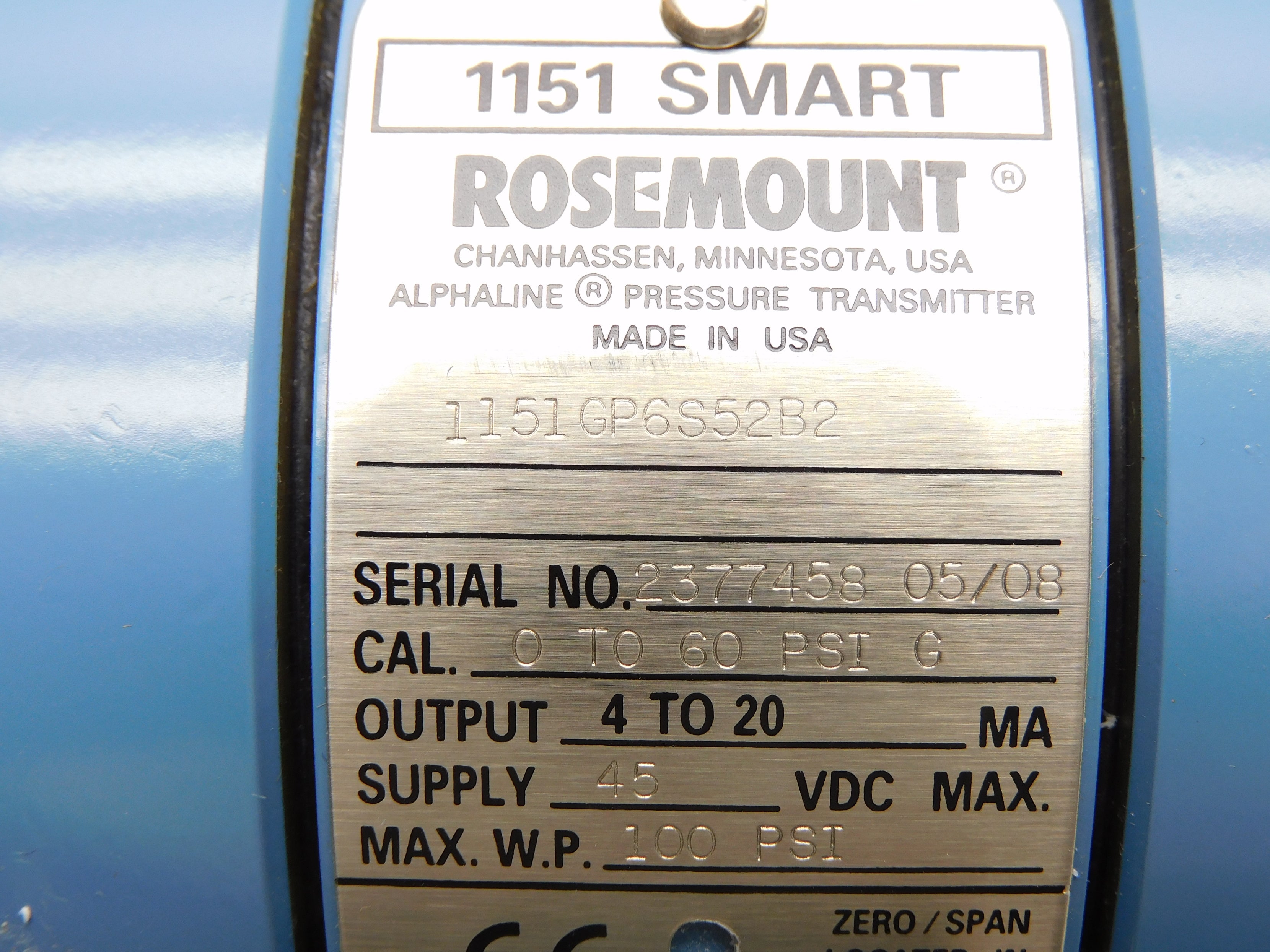 ROSEMOUNT 1151GP6S52B2 NSMP
