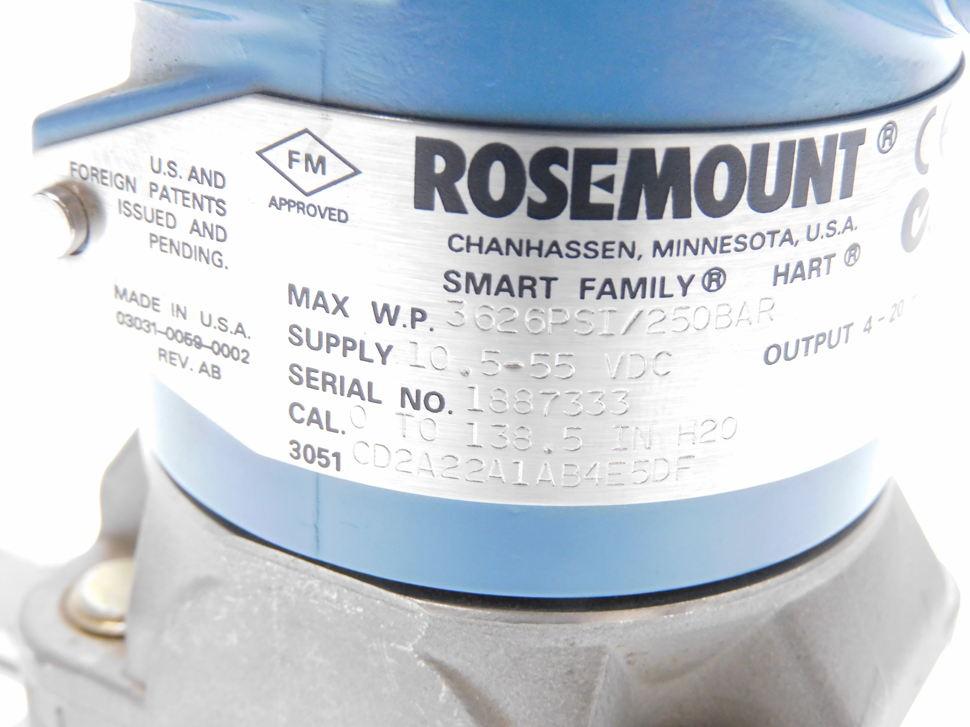 ROSEMOUNT 3051CD2A22A1AB4E5DF NSNP