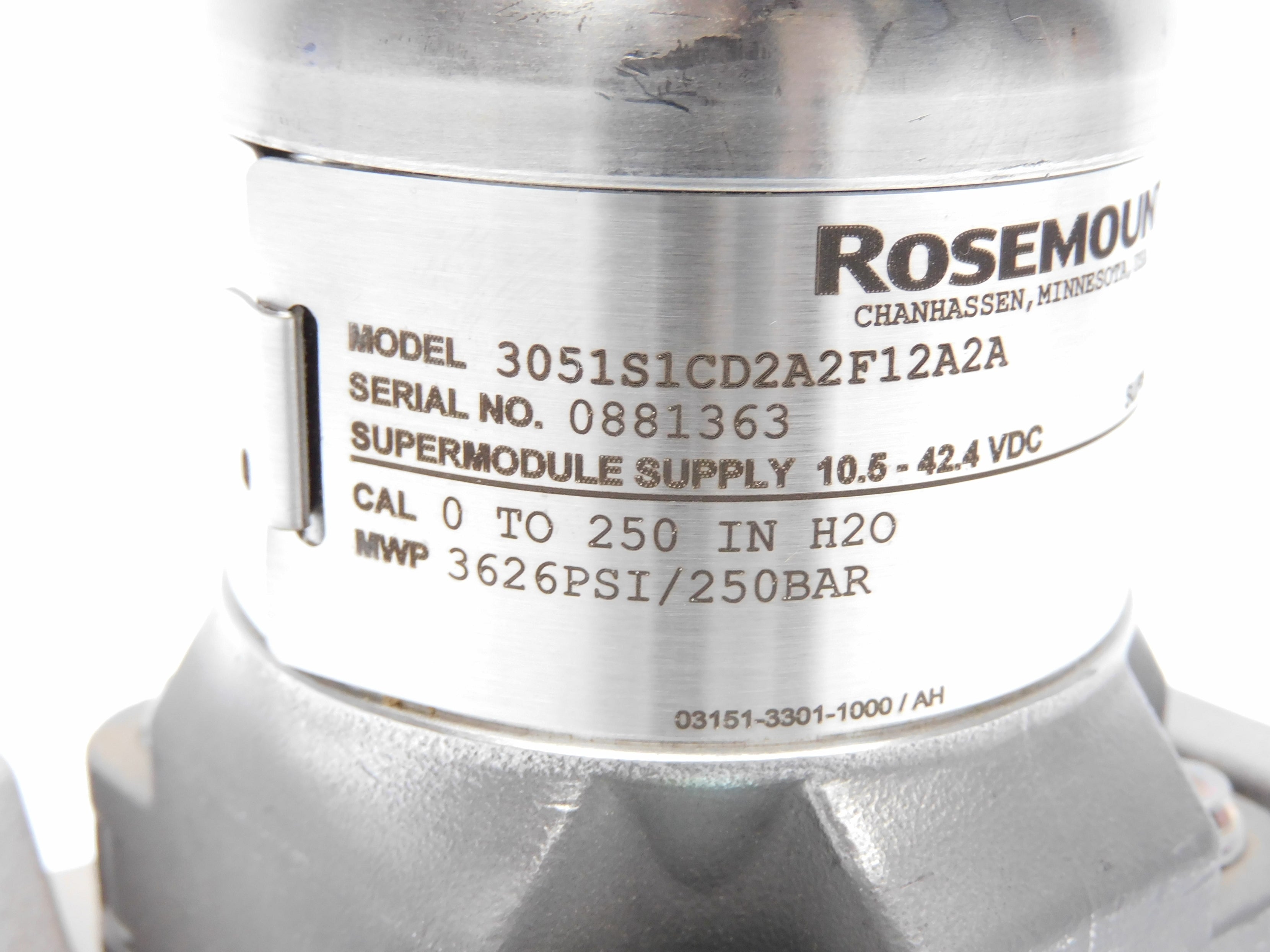 ROSEMOUNT 3051S1CD2A2F12A2A NSNP