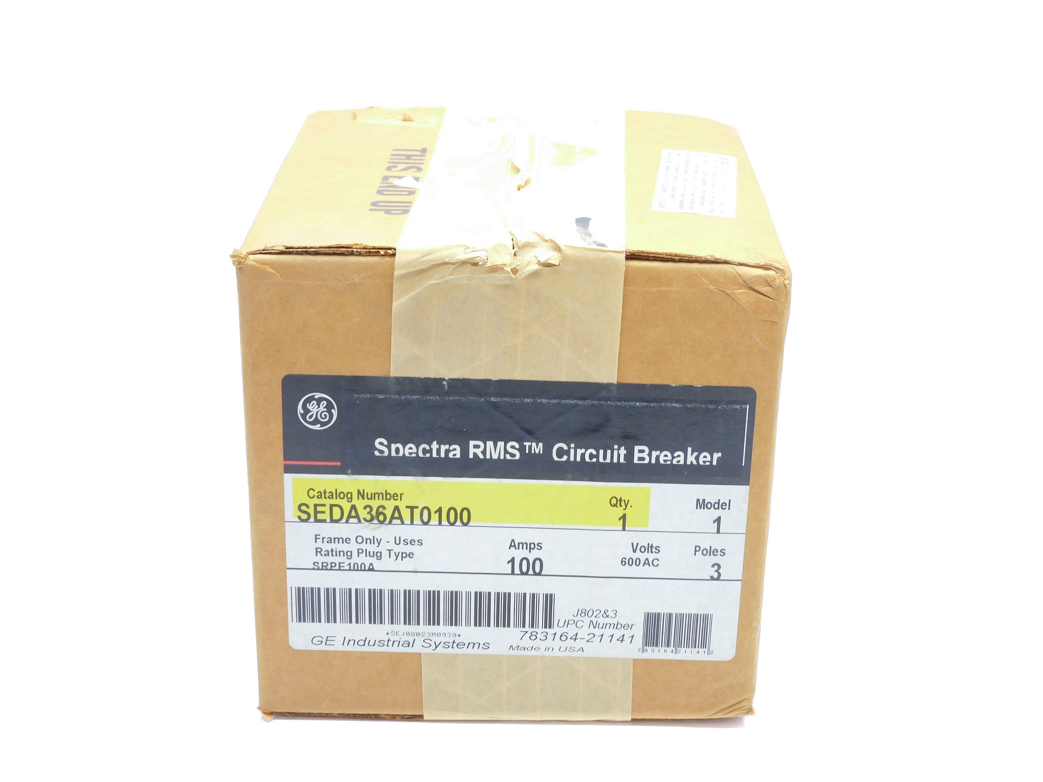 GENERAL ELECTRIC SEDA36AT0100 100A 600VAC NSFS