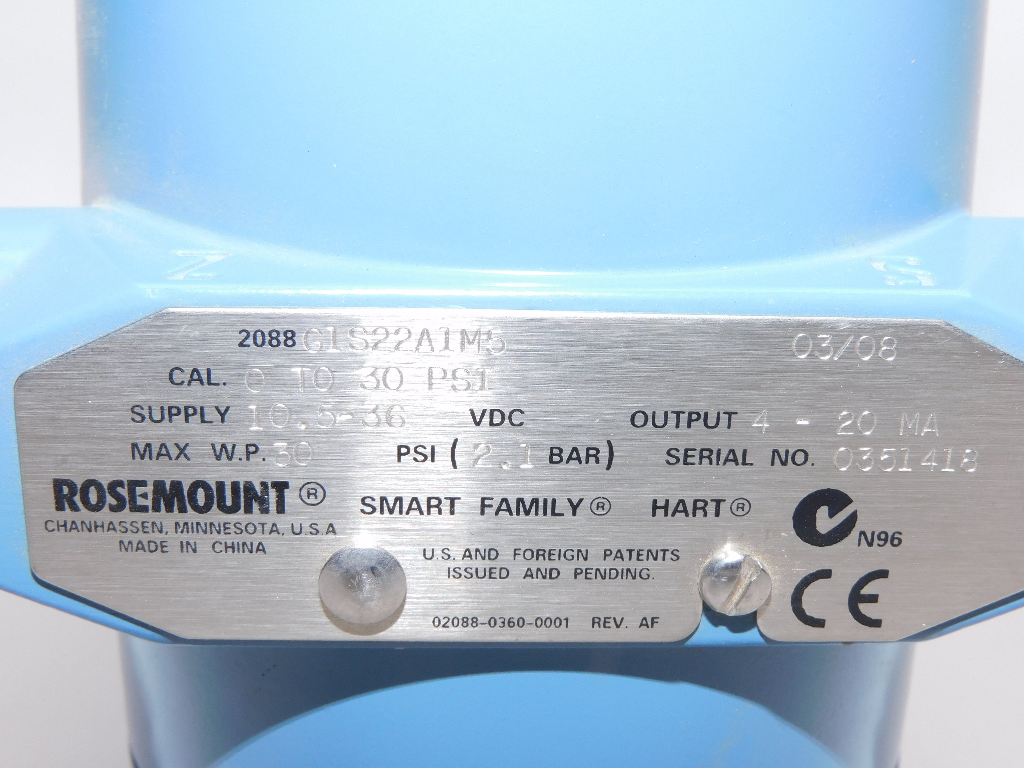 ROSEMOUNT 2088G1S22A1M5 NSNP