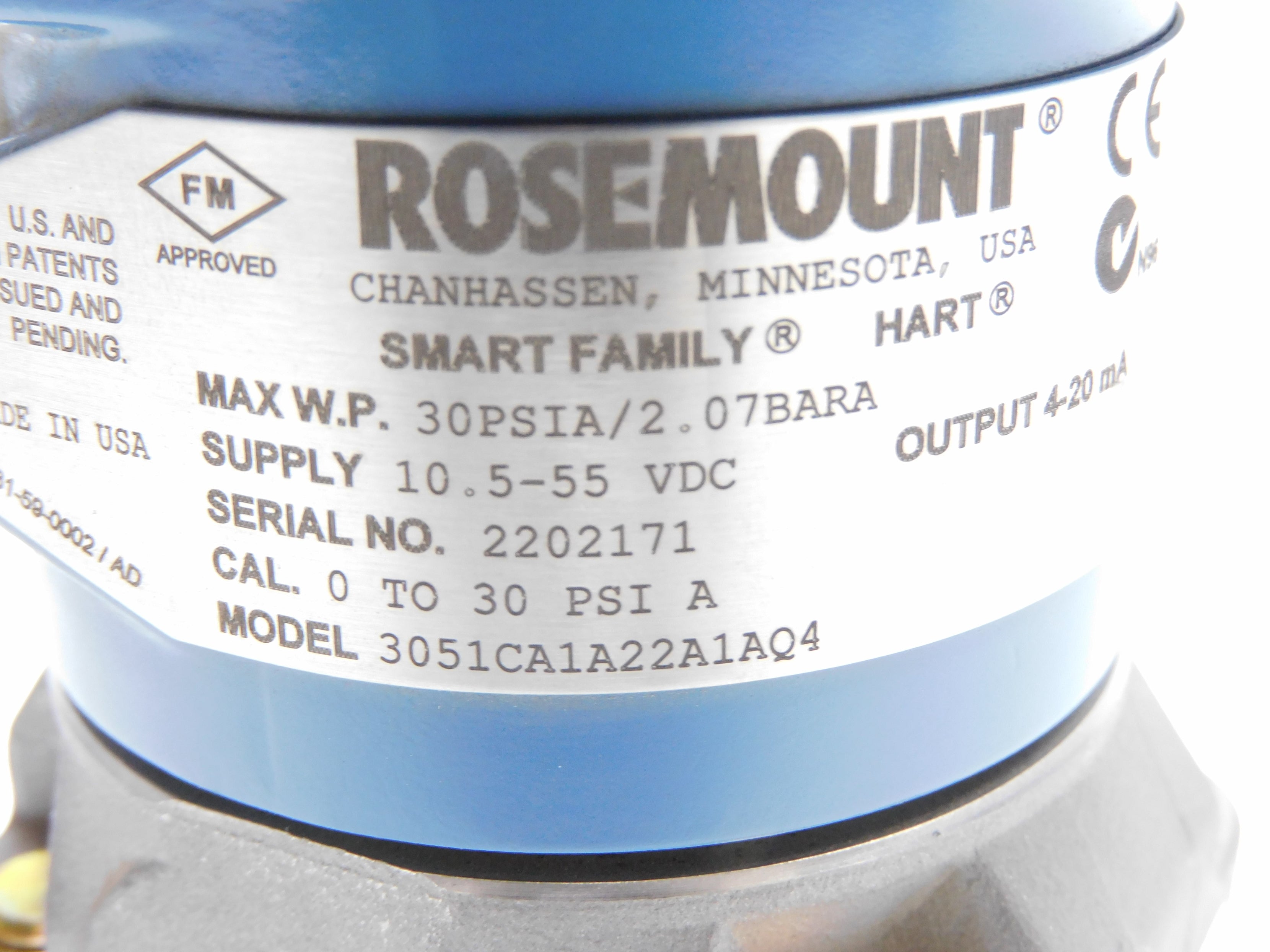 ROSEMOUNT 3051CA1A22A1AQ4 NSNP