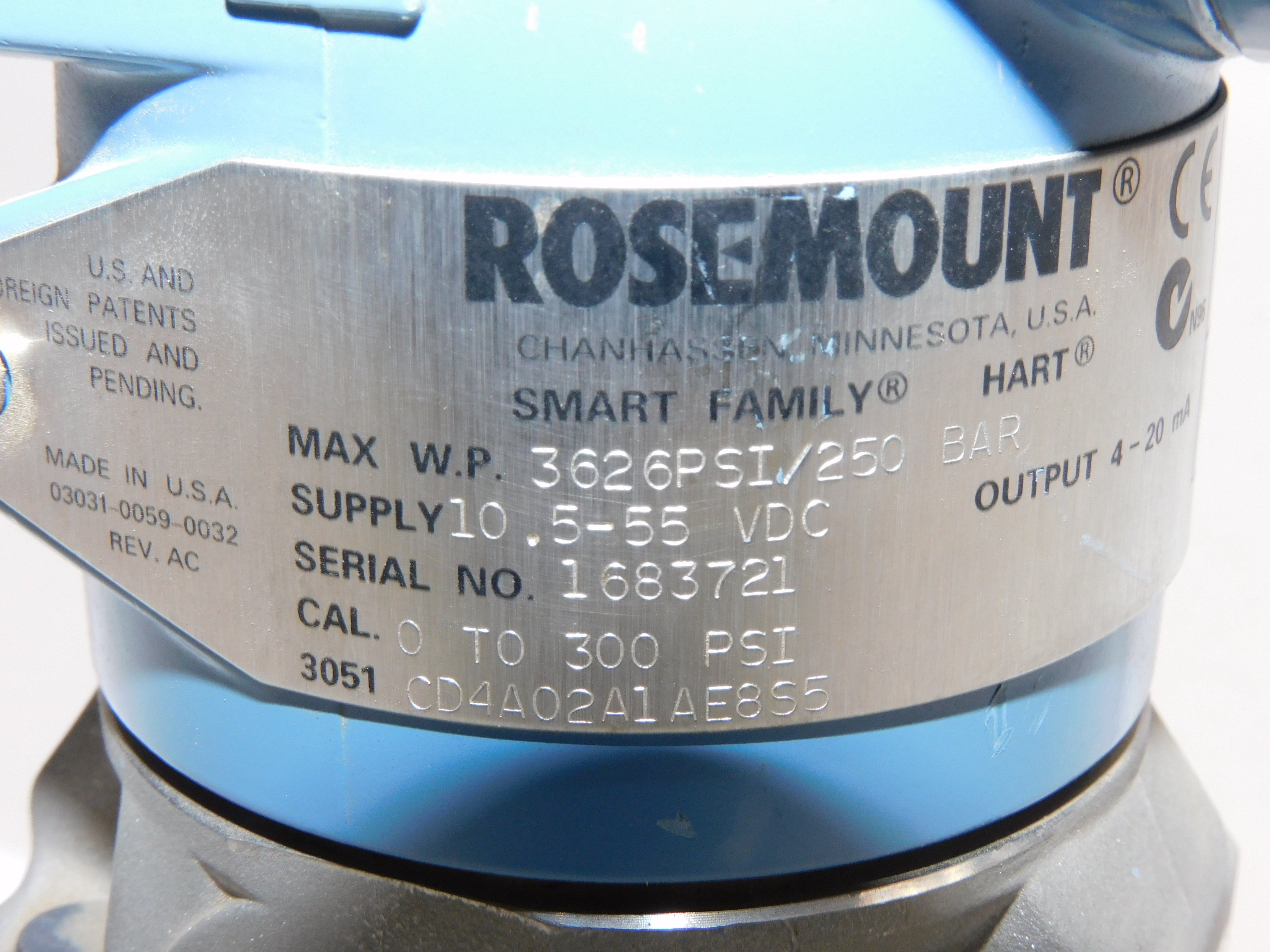 ROSEMOUNT 3051CD4A02A1AE8S5 NSNP