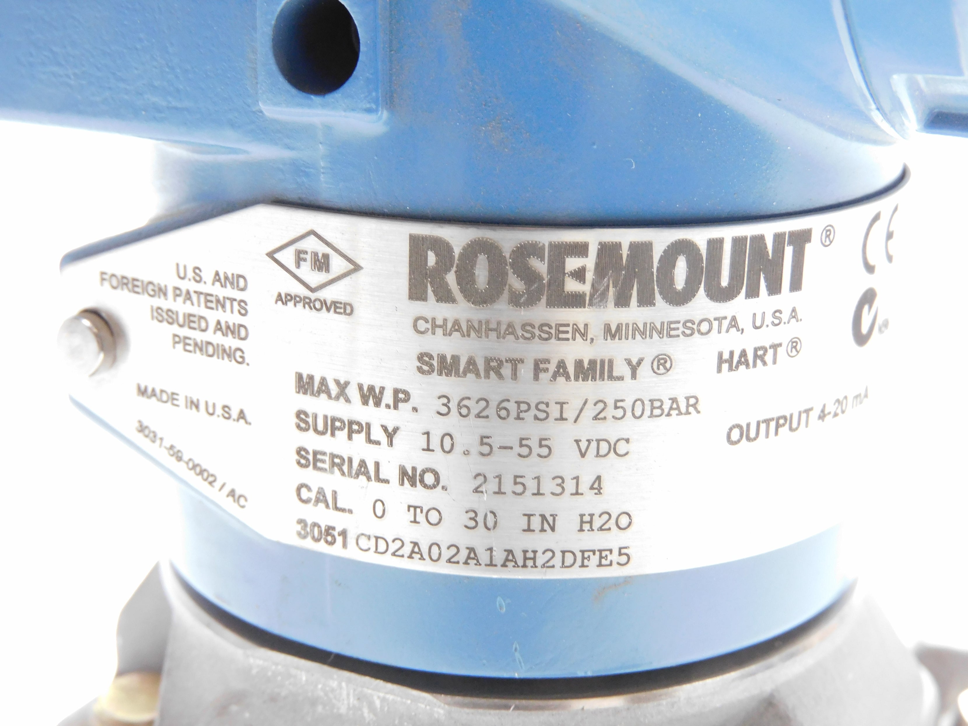 ROSEMOUNT 3051CD2A02A1AH2DFE5 NSNP