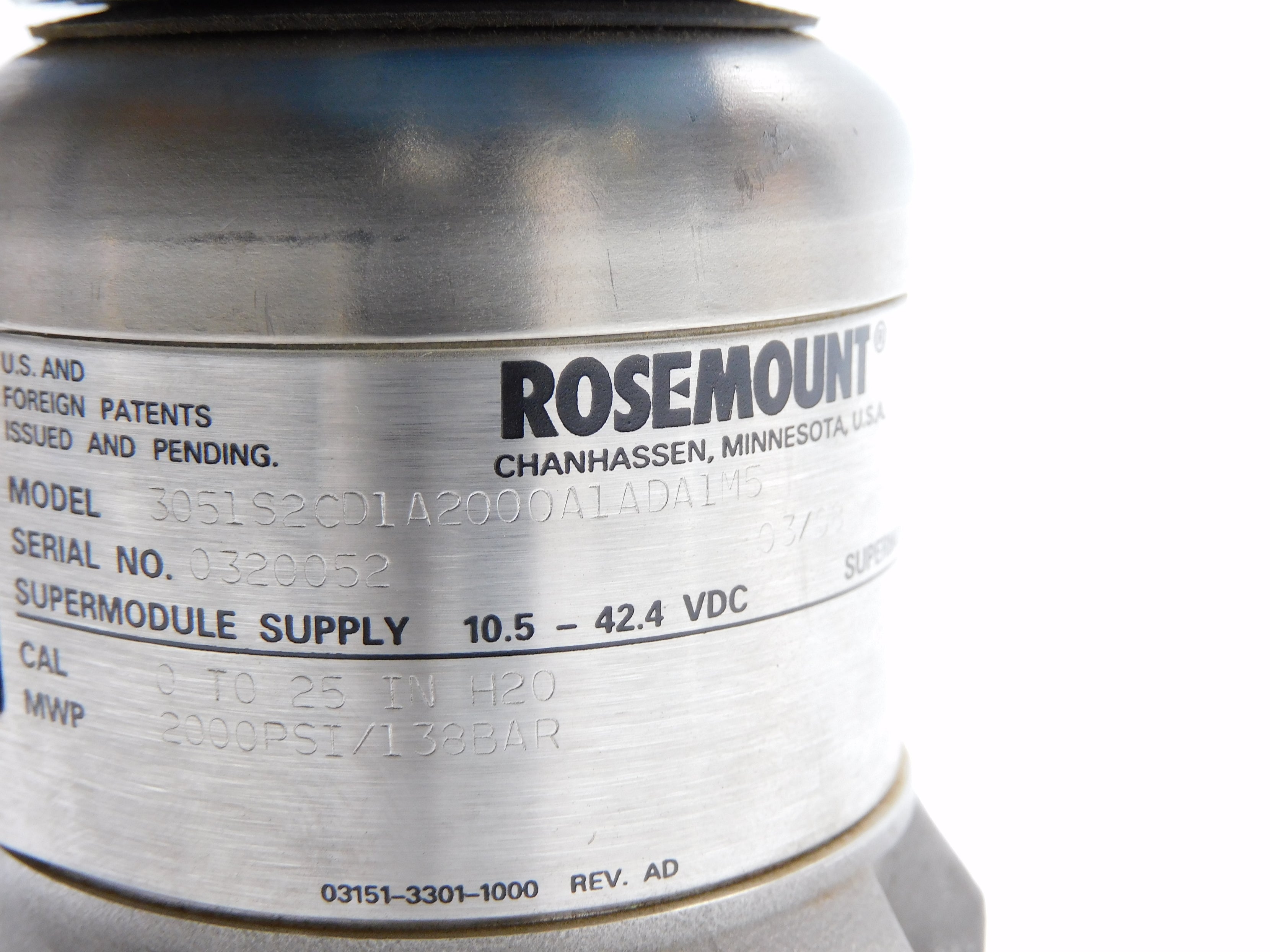 ROSEMOUNT 3051S2CD1A2000A1ADA1M5 NSNP