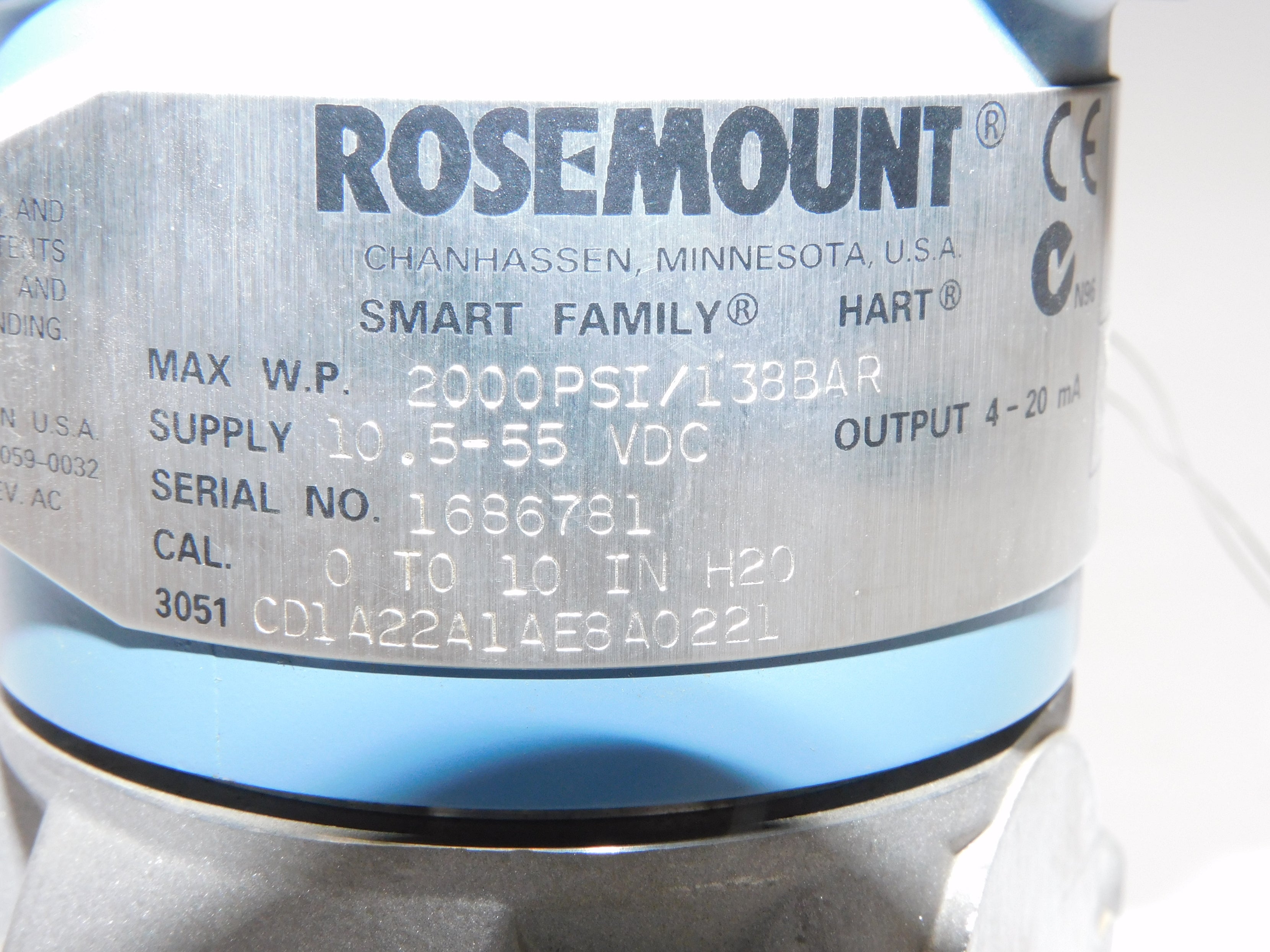 ROSEMOUNT 3051CD1A22A1AE8A0221 UNMP