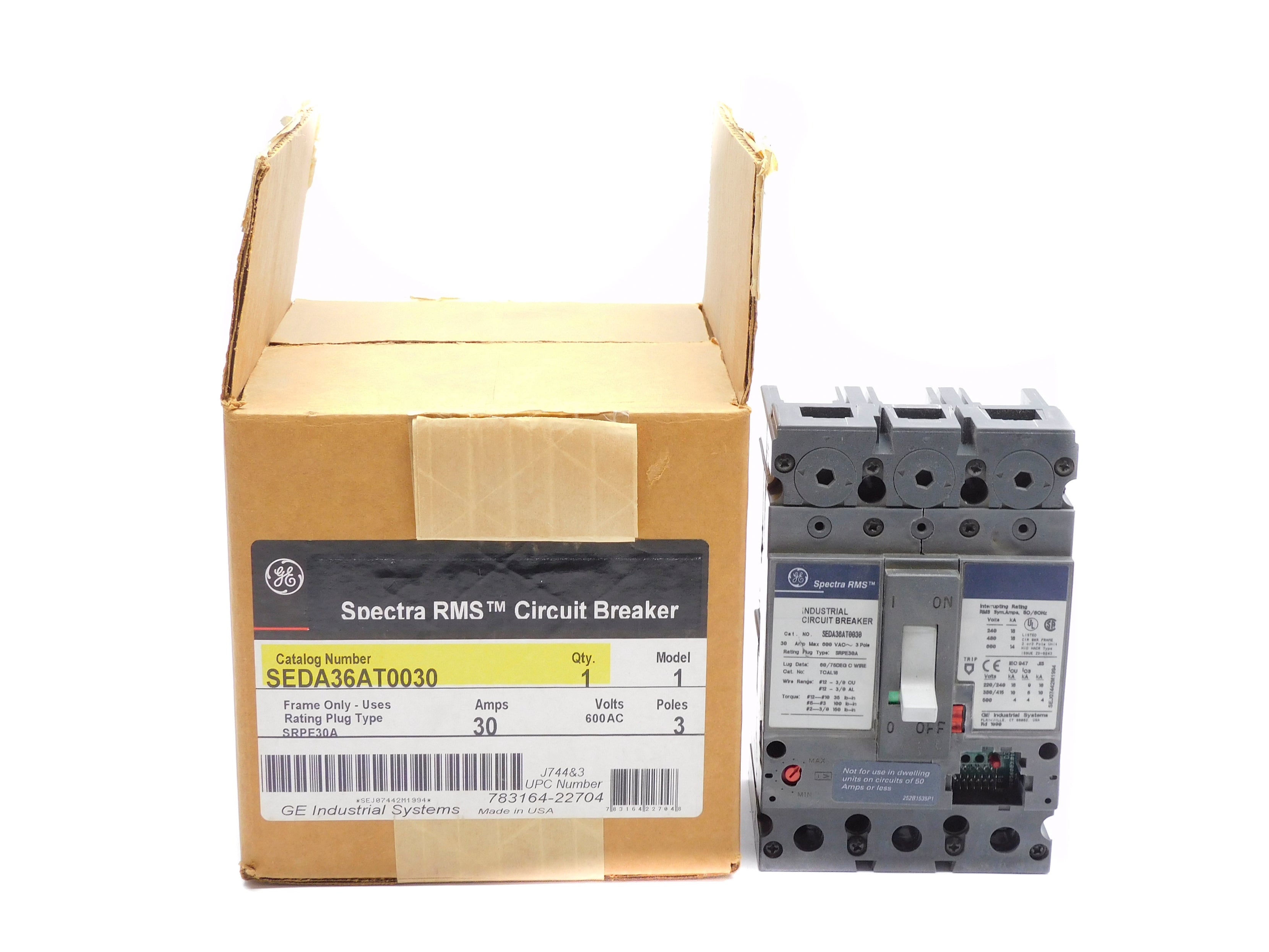 GENERAL ELECTRIC SEDA36AT0030 30A 600VAC NSMP