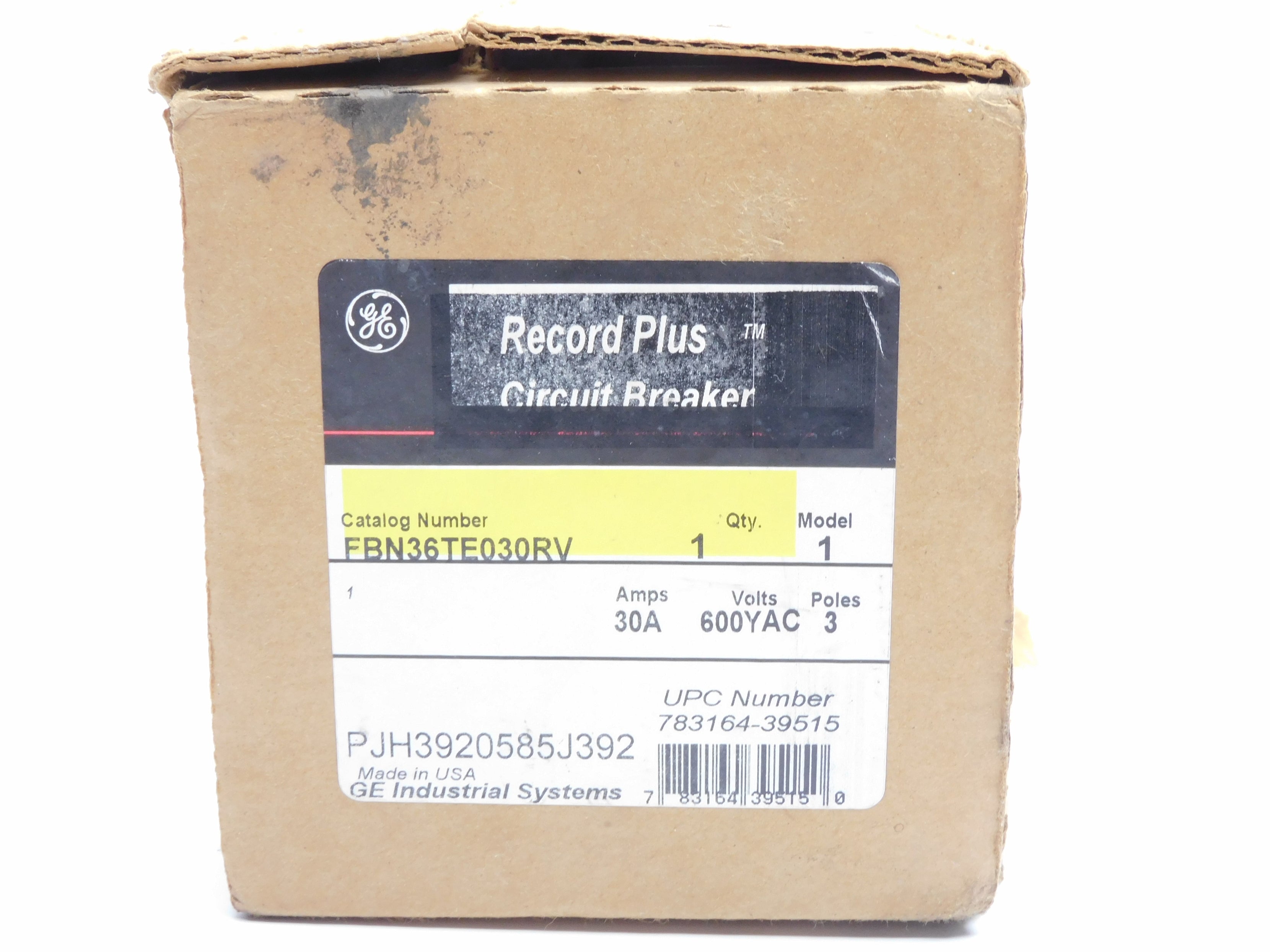 GENERAL ELECTRIC FBN36TE030RV 30A 480V NSMP
