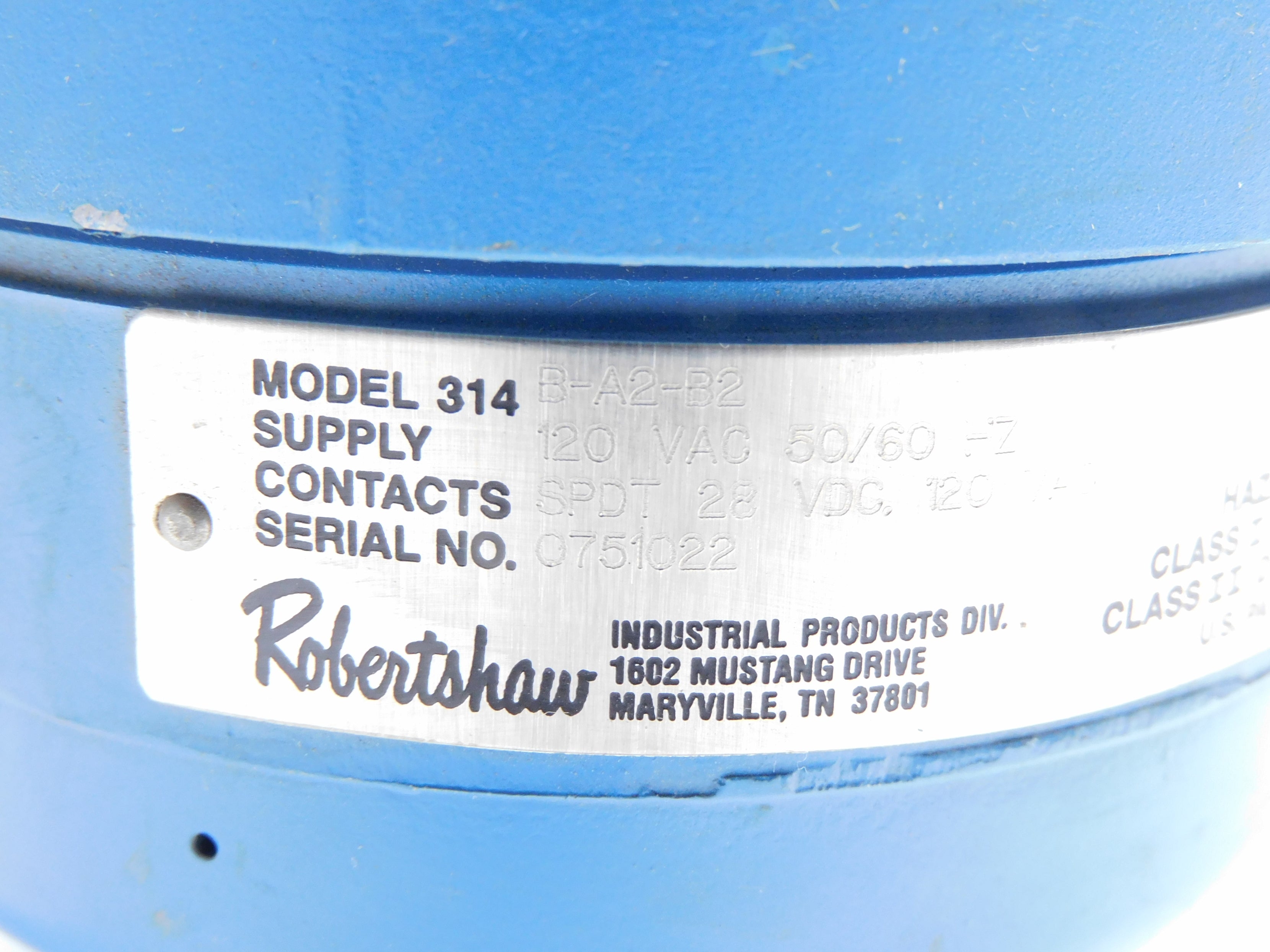 ROBERTSHAW 314B-A2-B2 NSNP