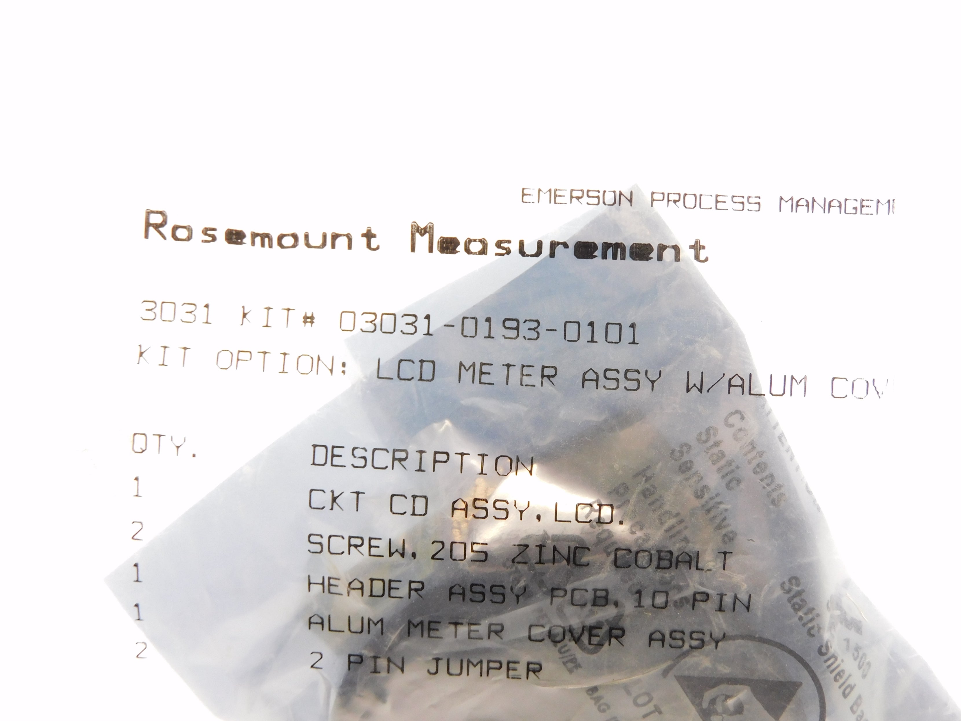 ROSEMOUNT 03031-0193-0101 NSMP
