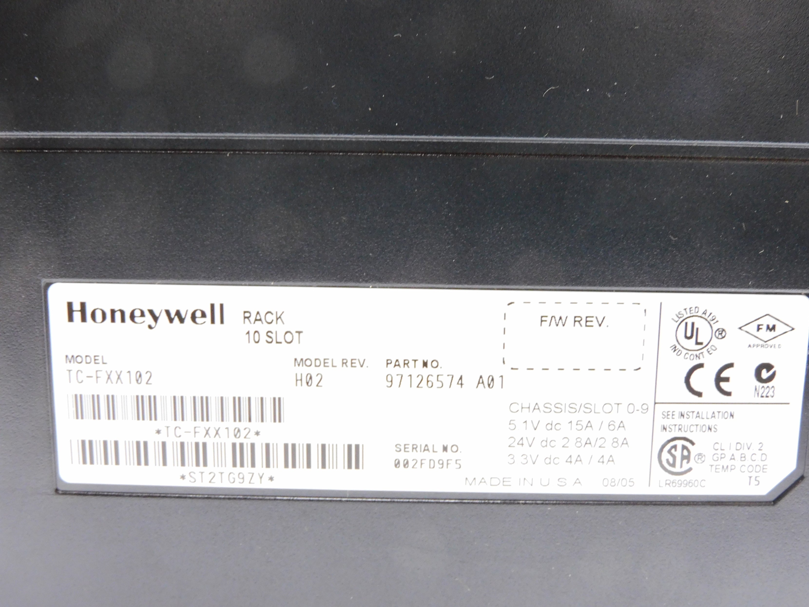 HONEYWELL TC-FXX102 NSNP