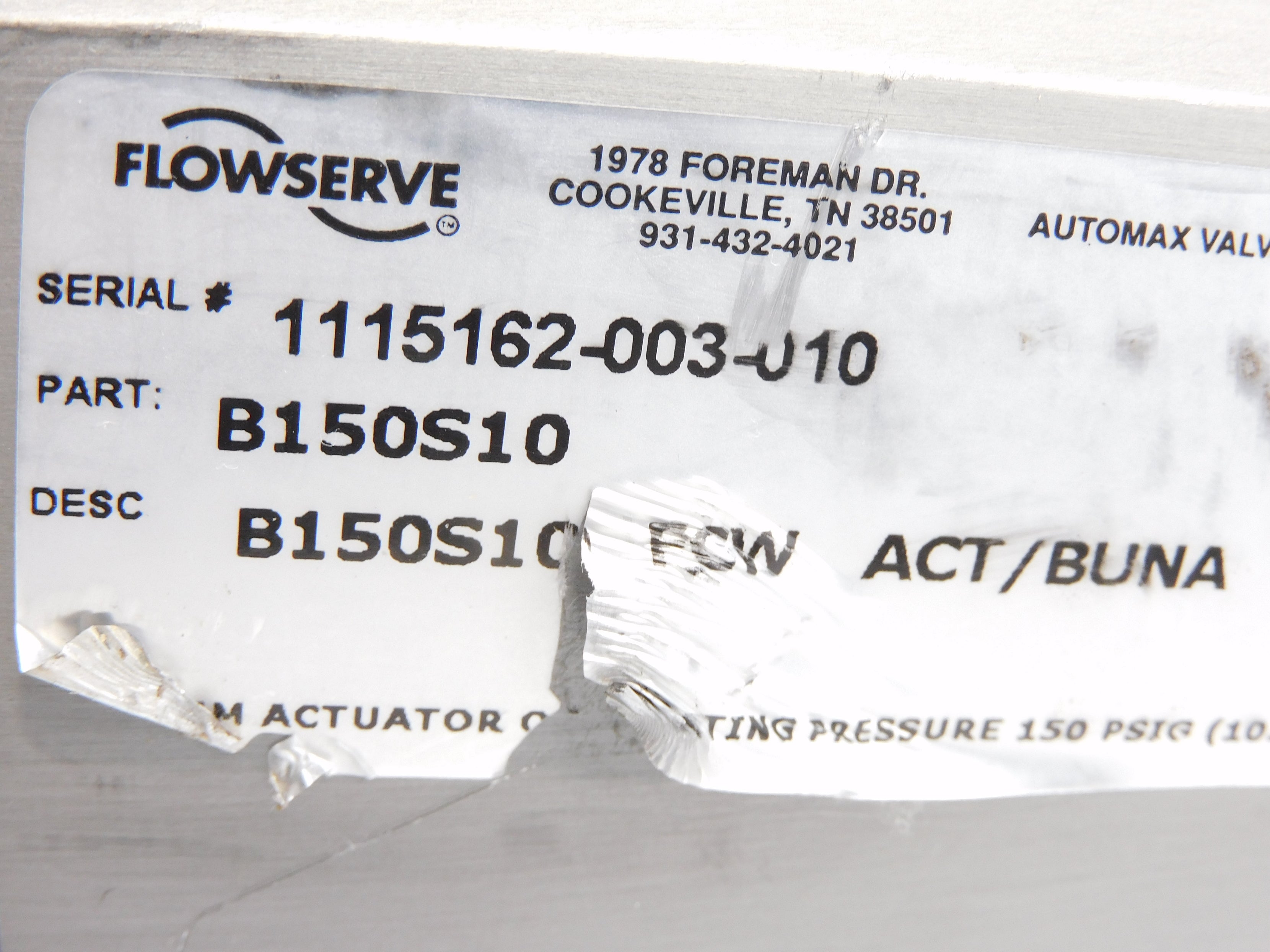FLOWSERVE B150S10 NSNP