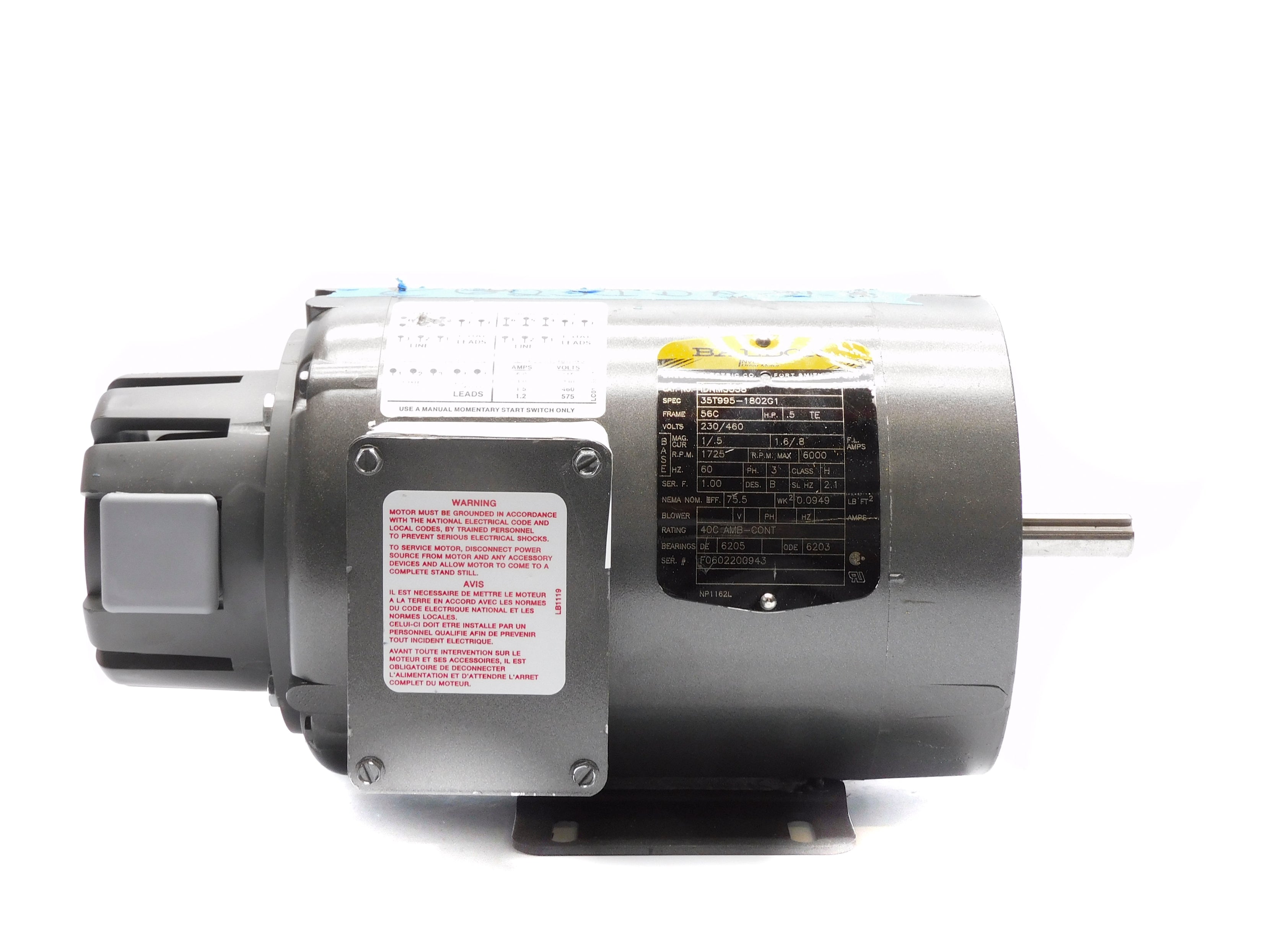 BALDOR IDNM3538 35T995-1802G1 NSNP
