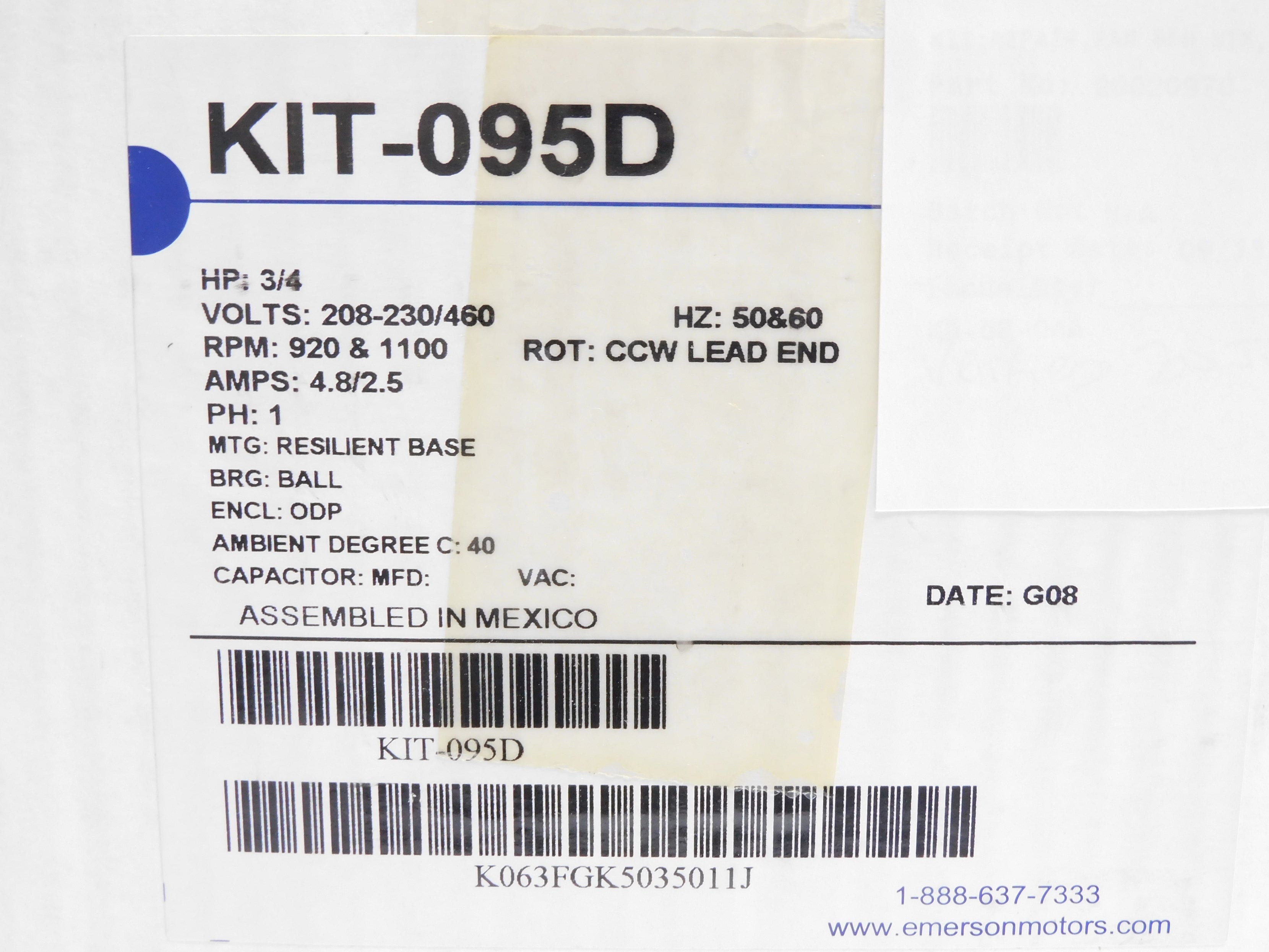 EMERSON KIT-095D NSMP