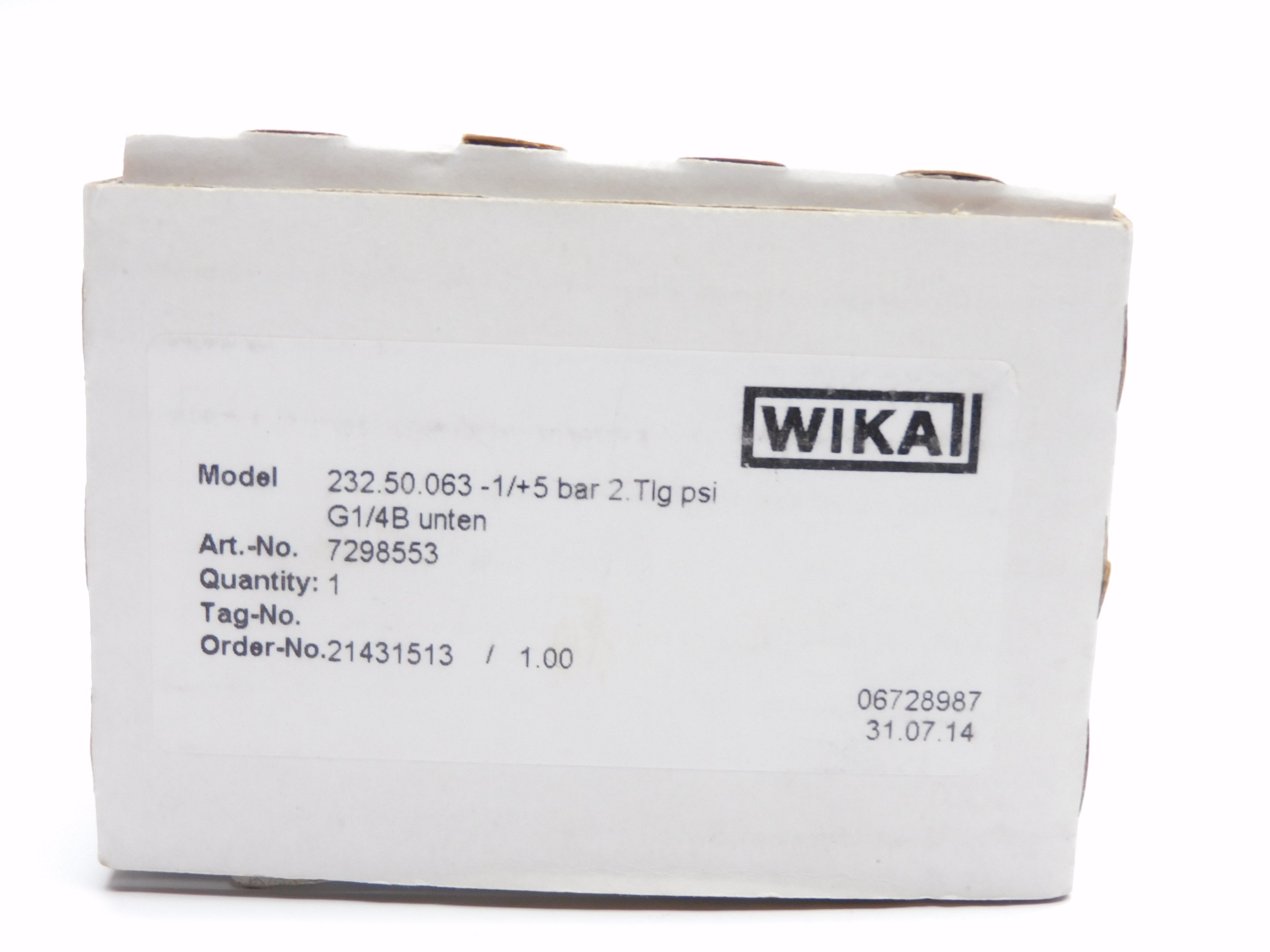 WIKA 7298553 232.50.063 -1/+5BAR NSMP