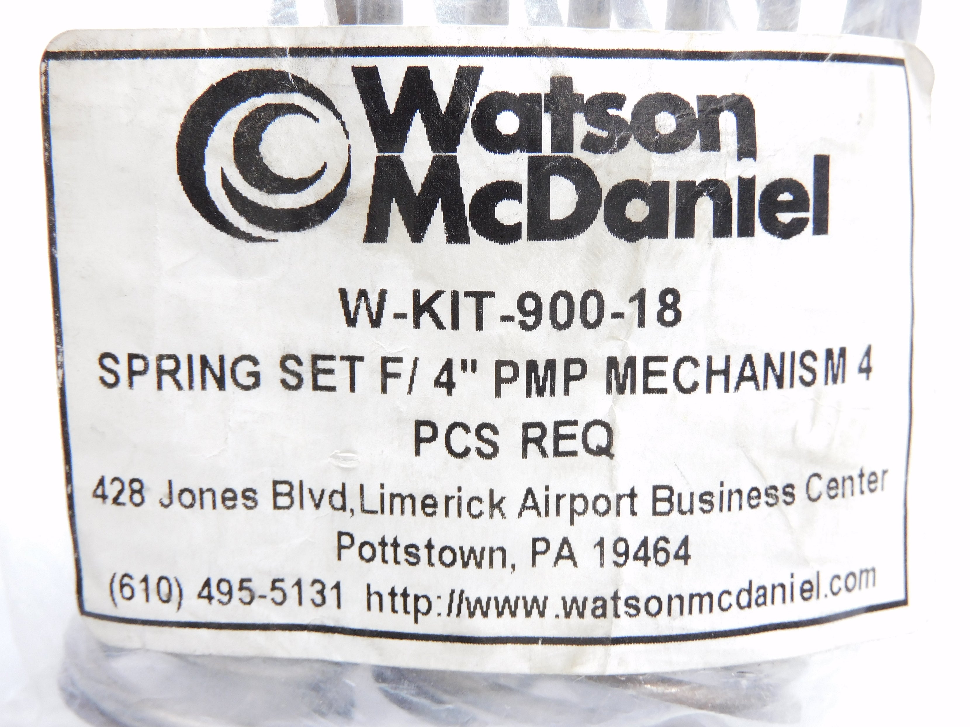 WATSON MCDANIEL W-KIT-900-18 (PKG OF 4) 4" NSMP