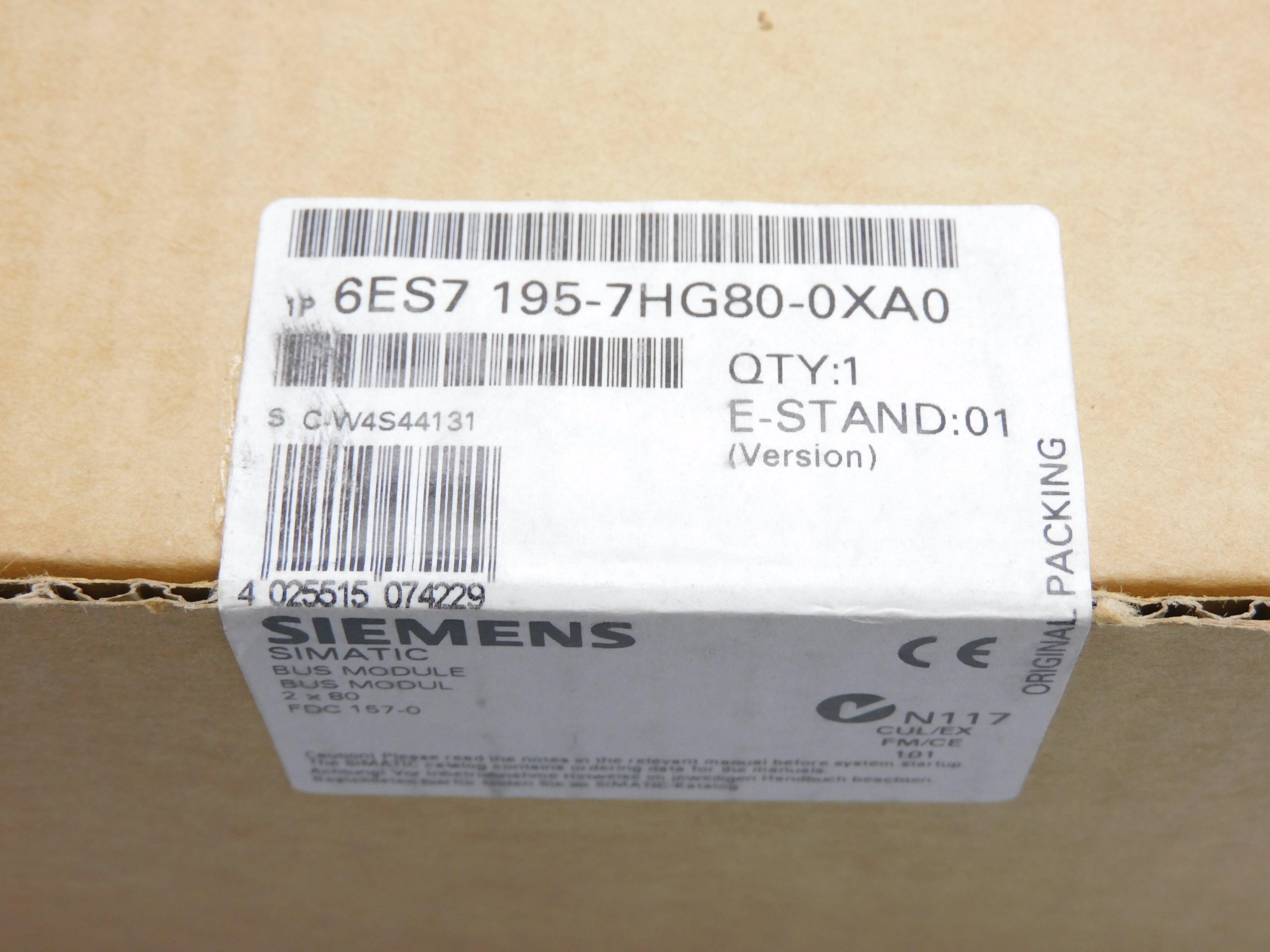 SIEMENS 6ES7195-7HG80-0XA0 NSFS