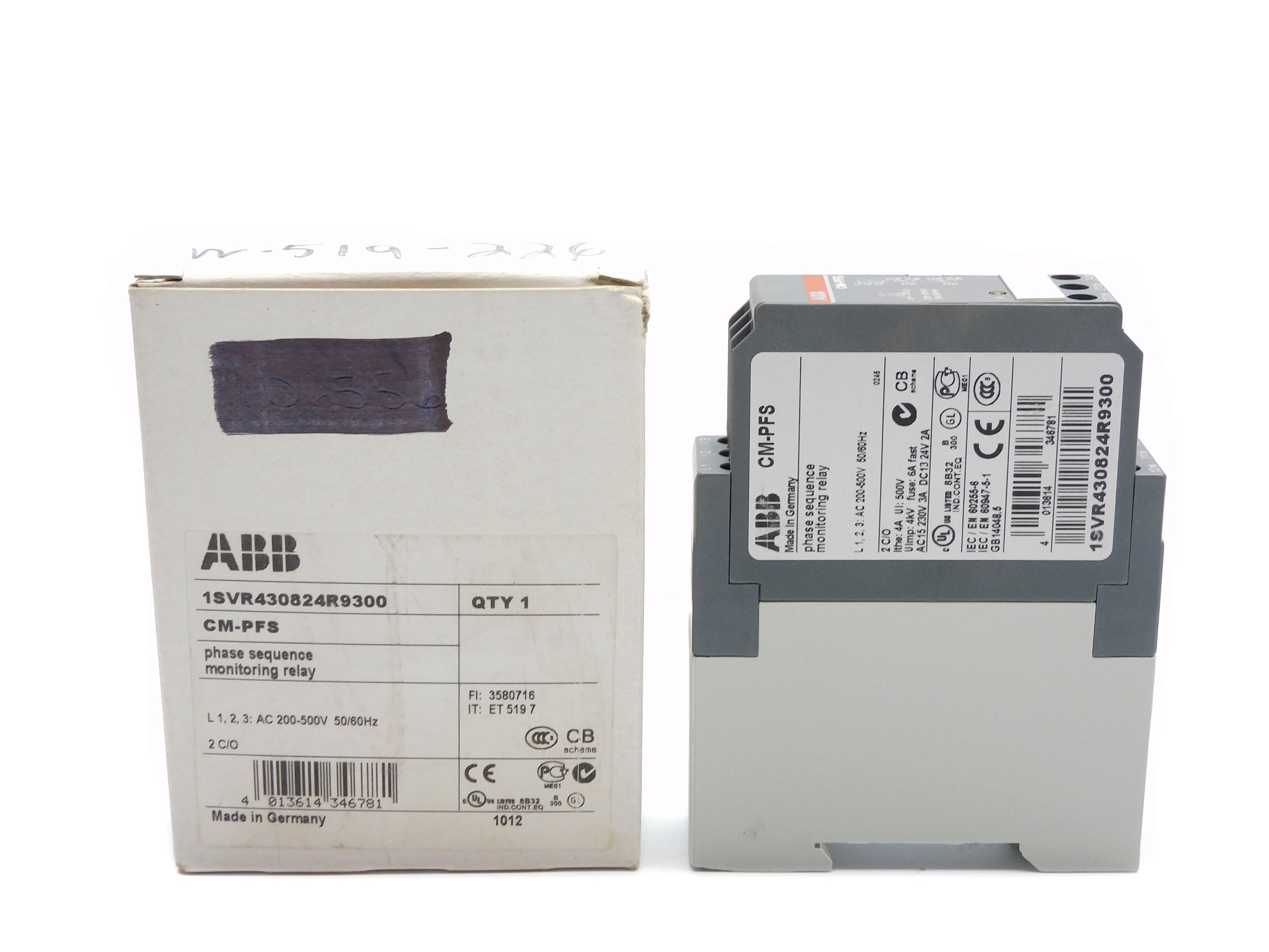 ABB 1SVR430824R930 CM-PFS 200-500VAC 6A NSMP