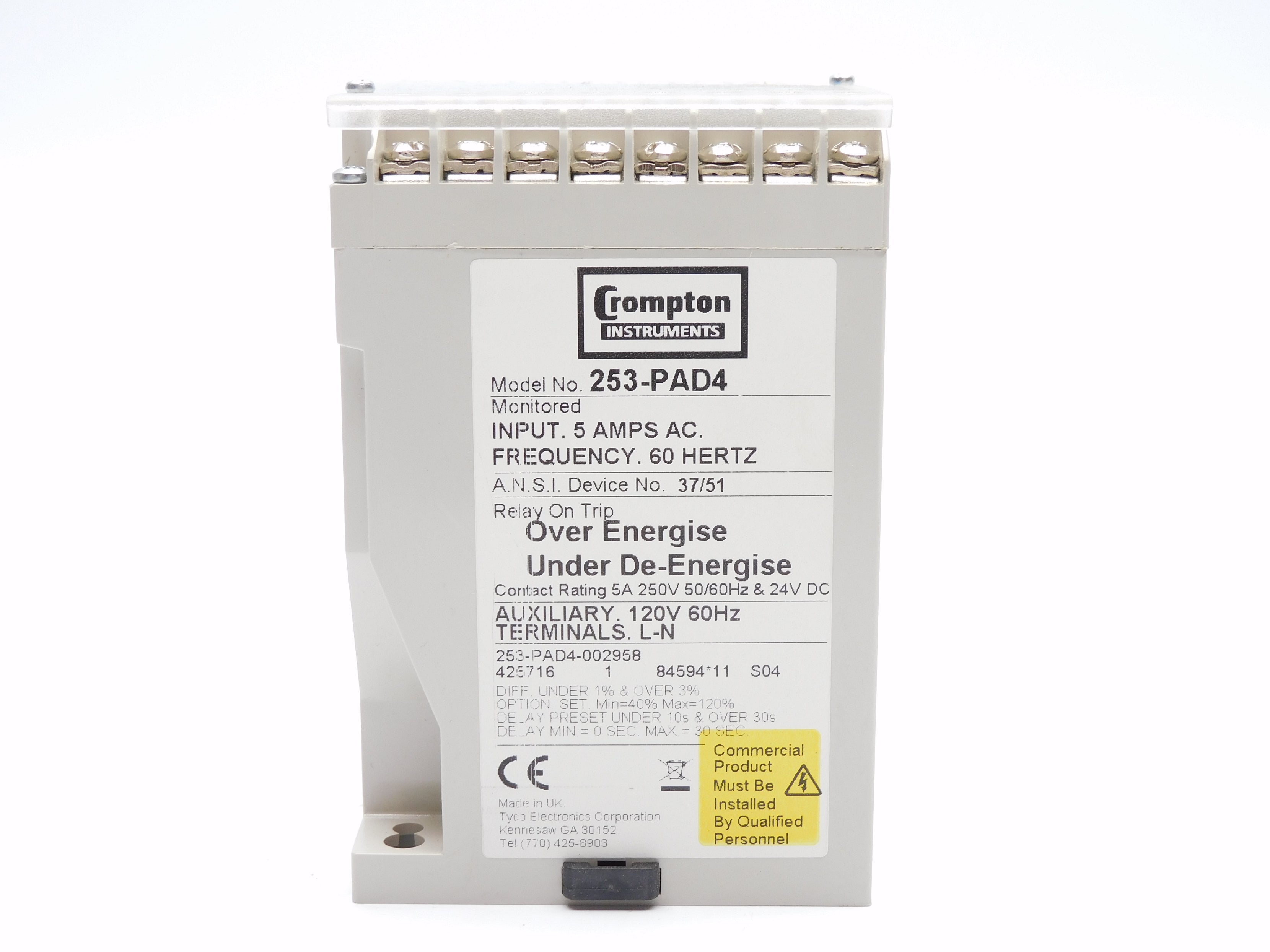 CROMPTON 253-PAD4-002958 120V 5A NSMP