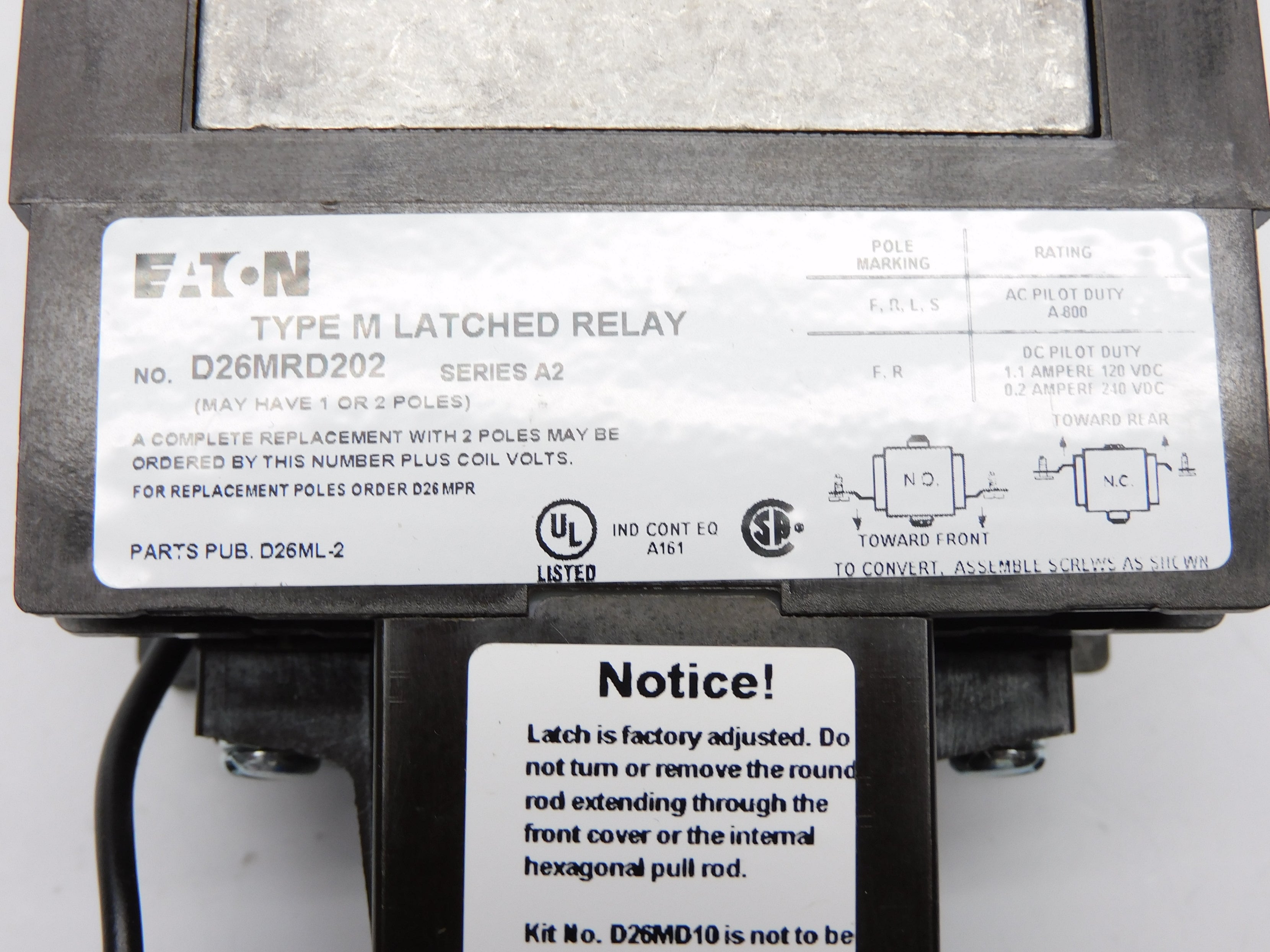 EATON D26MRD202Y2 137VDC NSMP