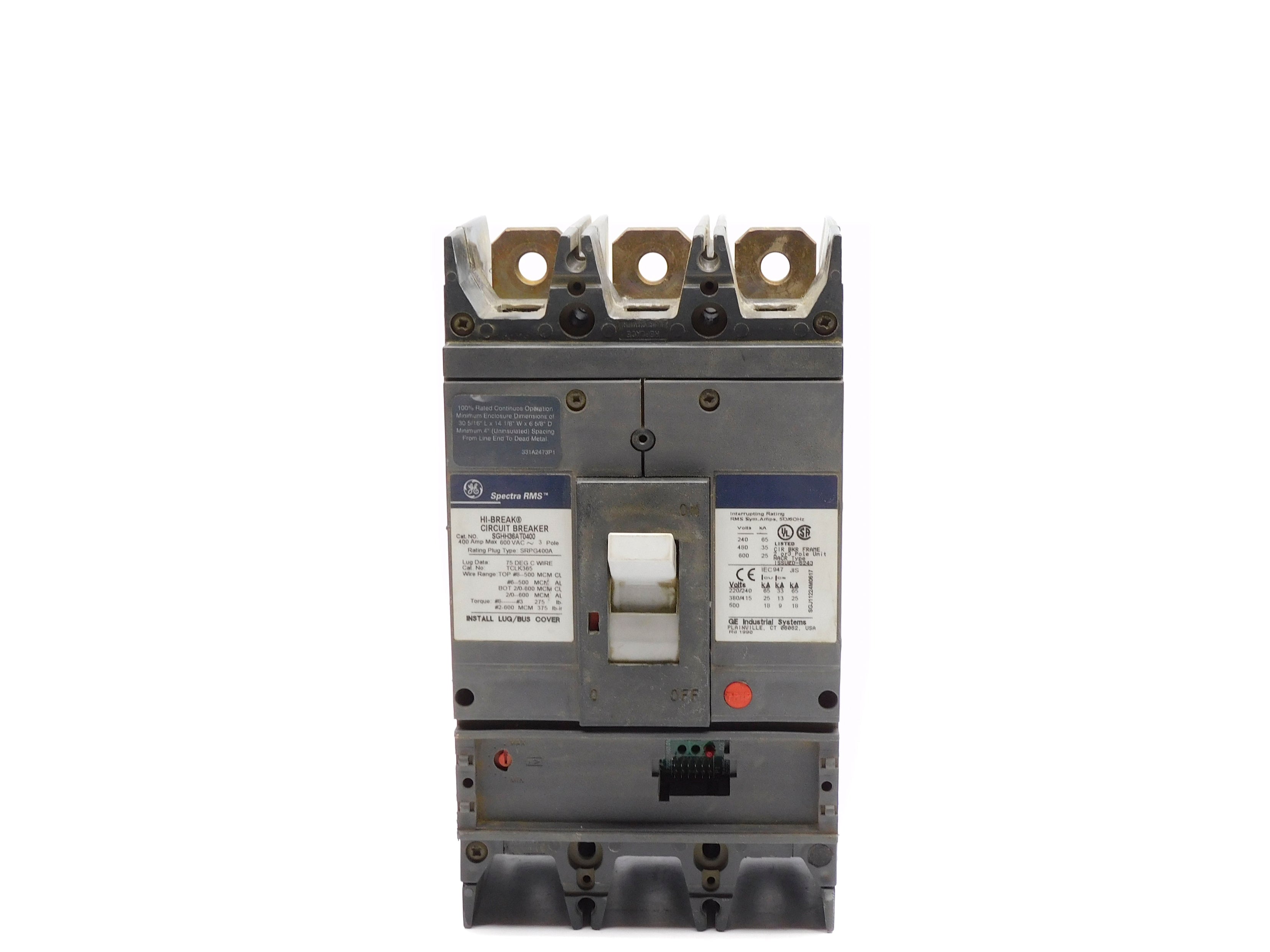 GENERAL ELECTRIC SGHH36AT0400 400A 60VAC UNMP
