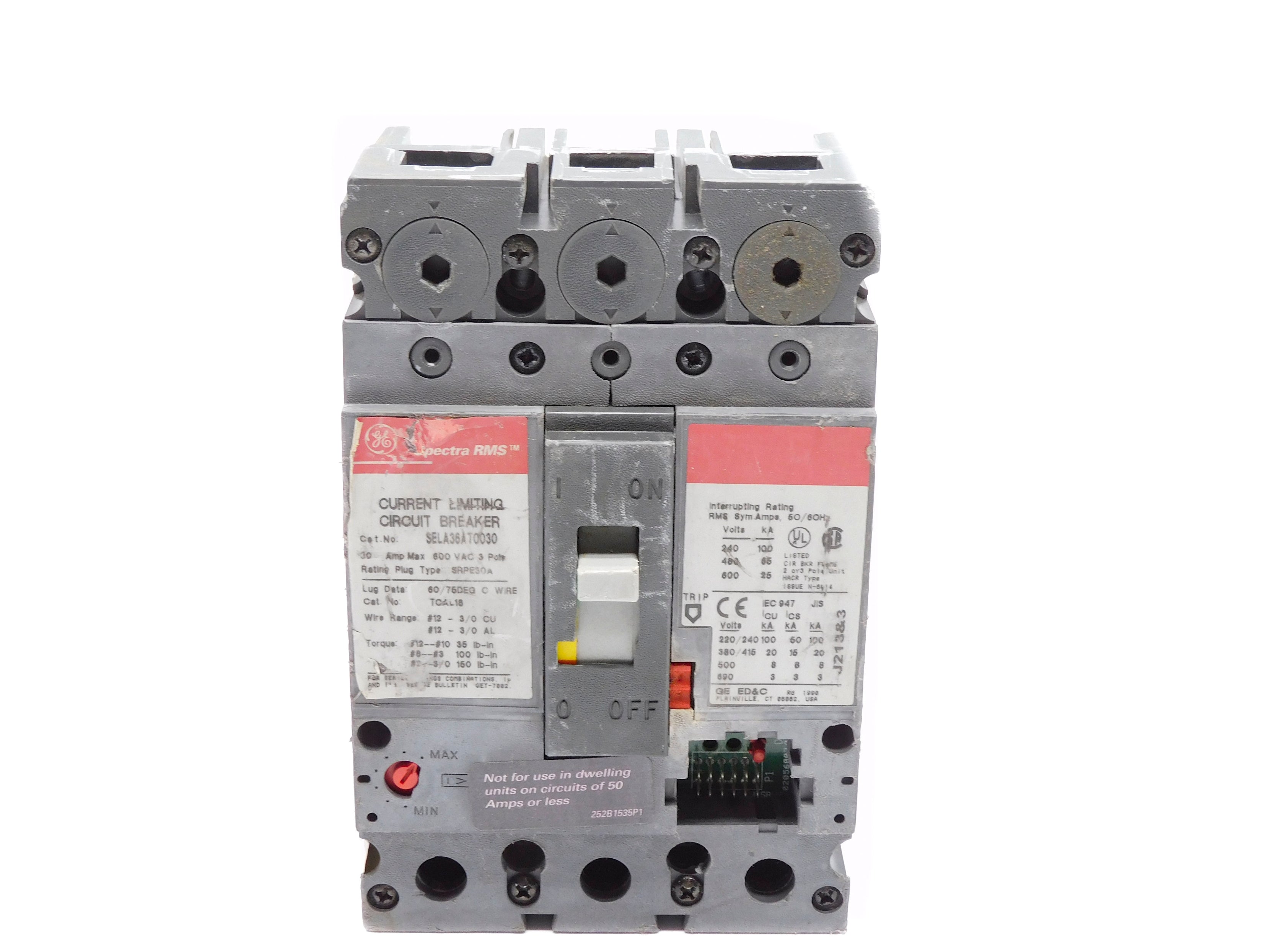 GENERAL ELECTRIC SELA36AT0030 600VAC 30A UNMP