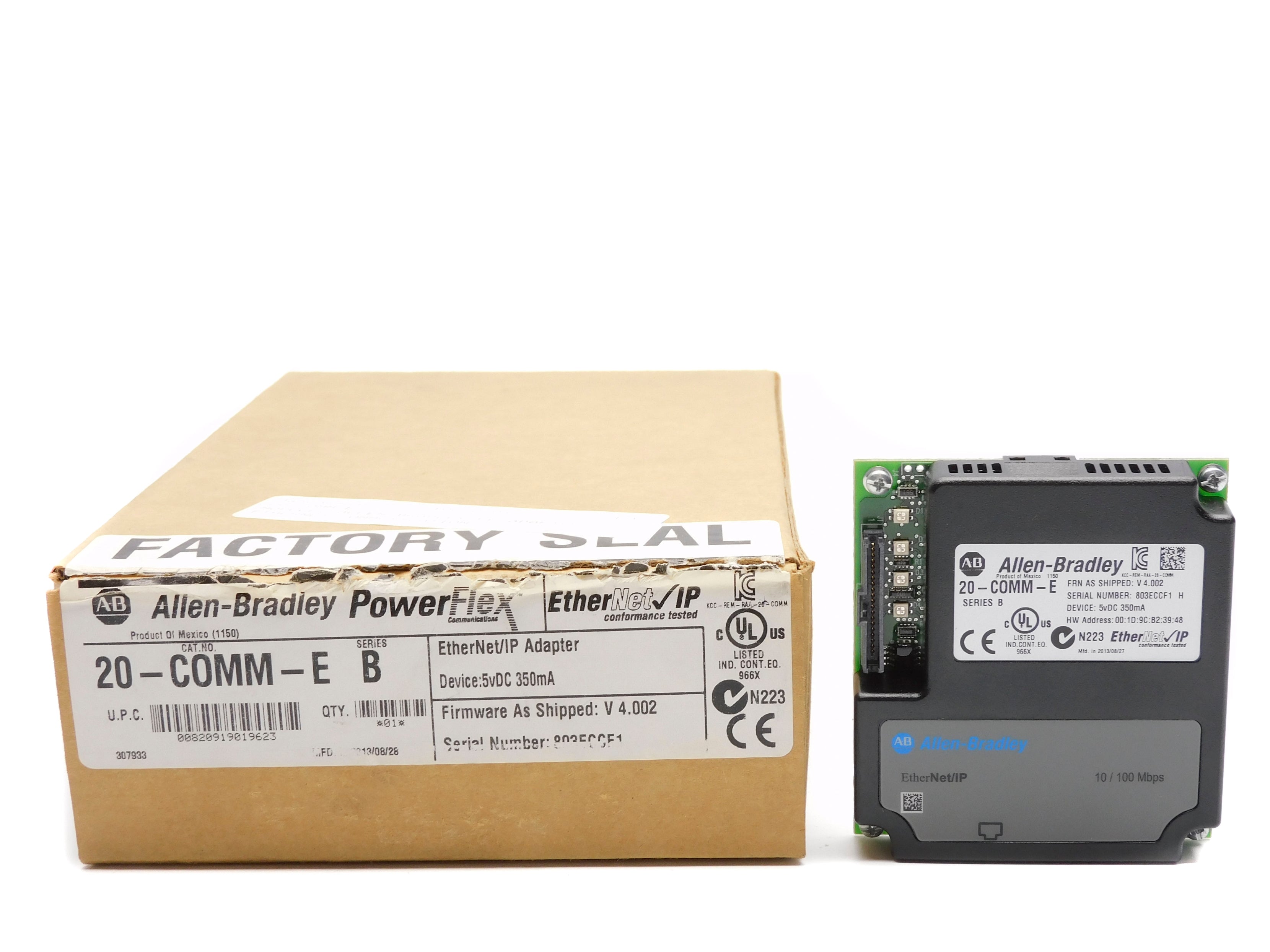 ALLEN BRADLEY 20-COMM-E SER. B F/W 4.002 5VDC NSMP