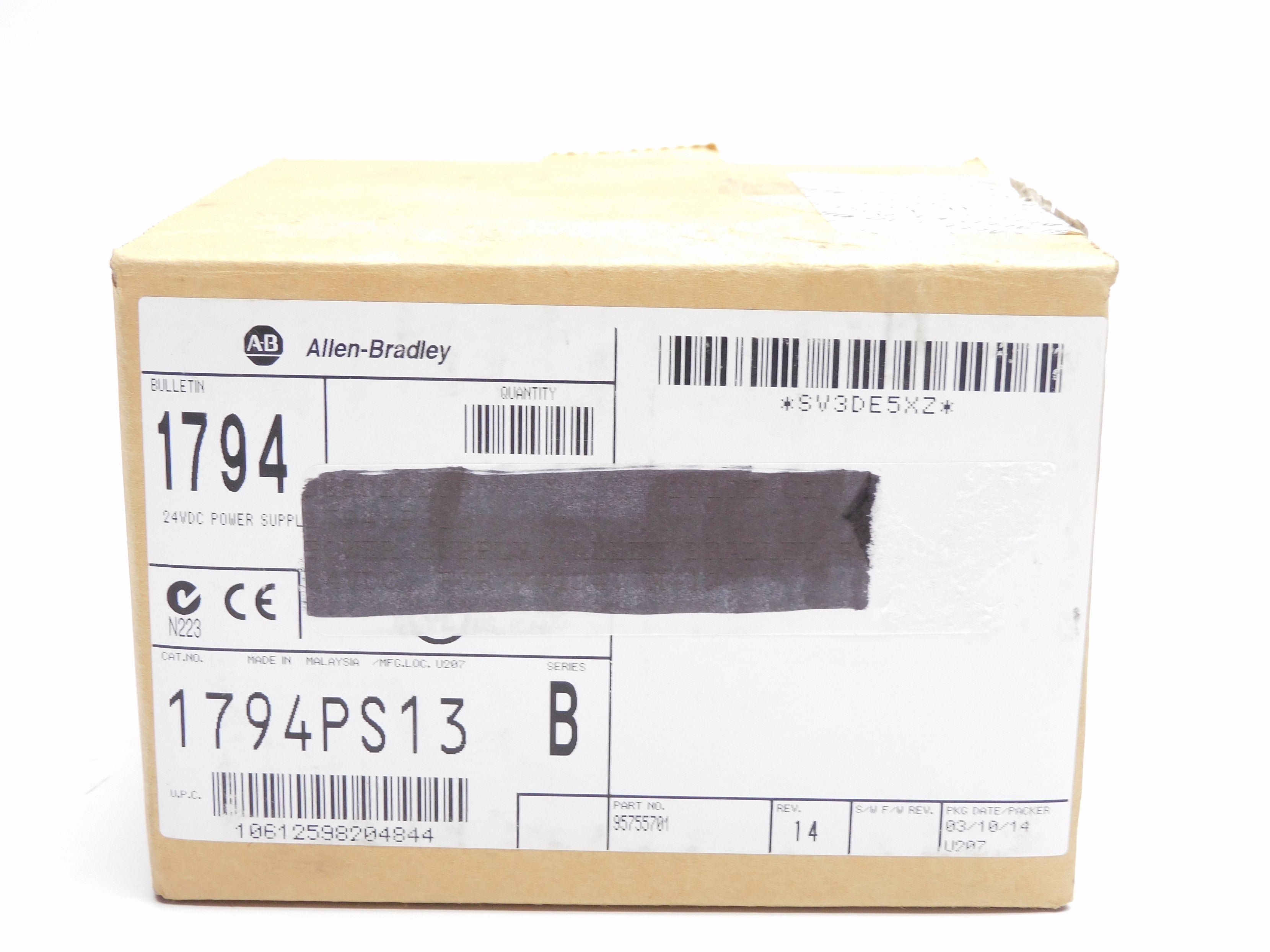 ALLEN BRADLEY 1794-PS13 SER. B NSMP