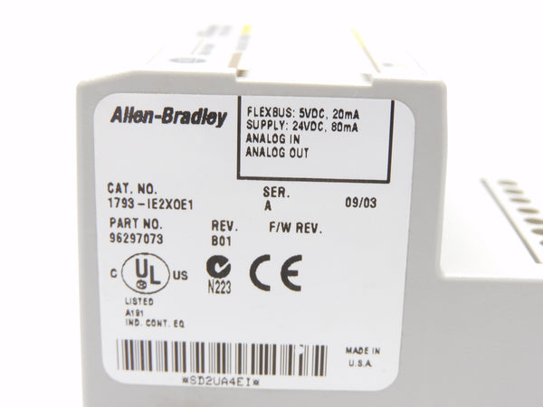 ALLEN BRADLEY 1793-IE2X0E1 SER. A NSMP