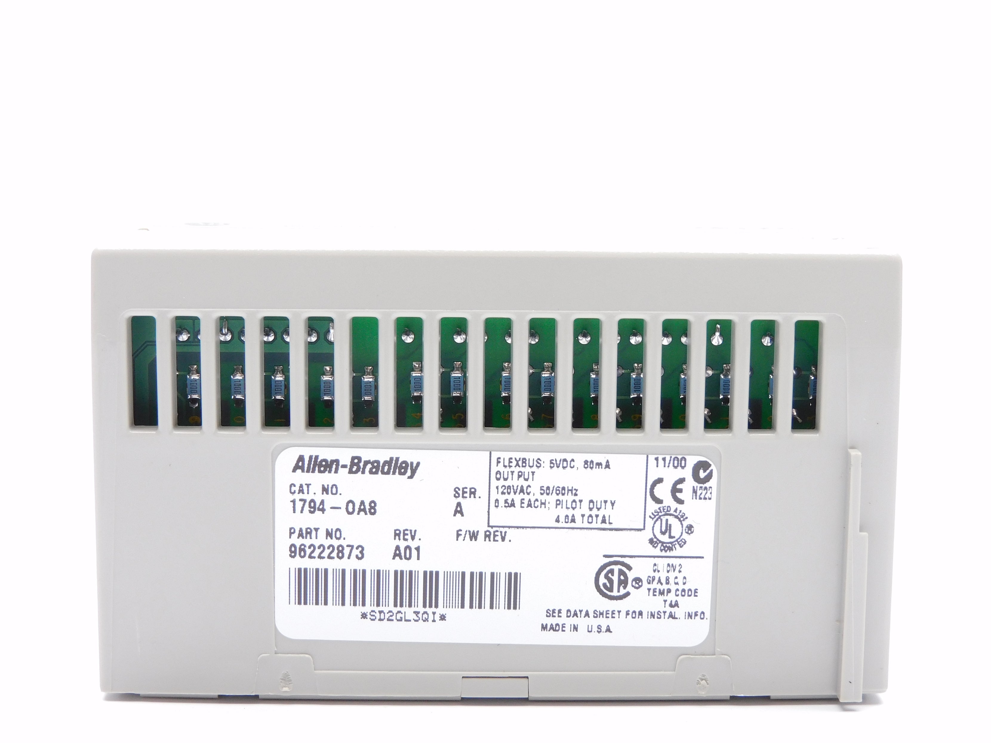 ALLEN BRADLEY 1794-OA8 SER. A 120VAC 4.0A REV. A01 NSMP