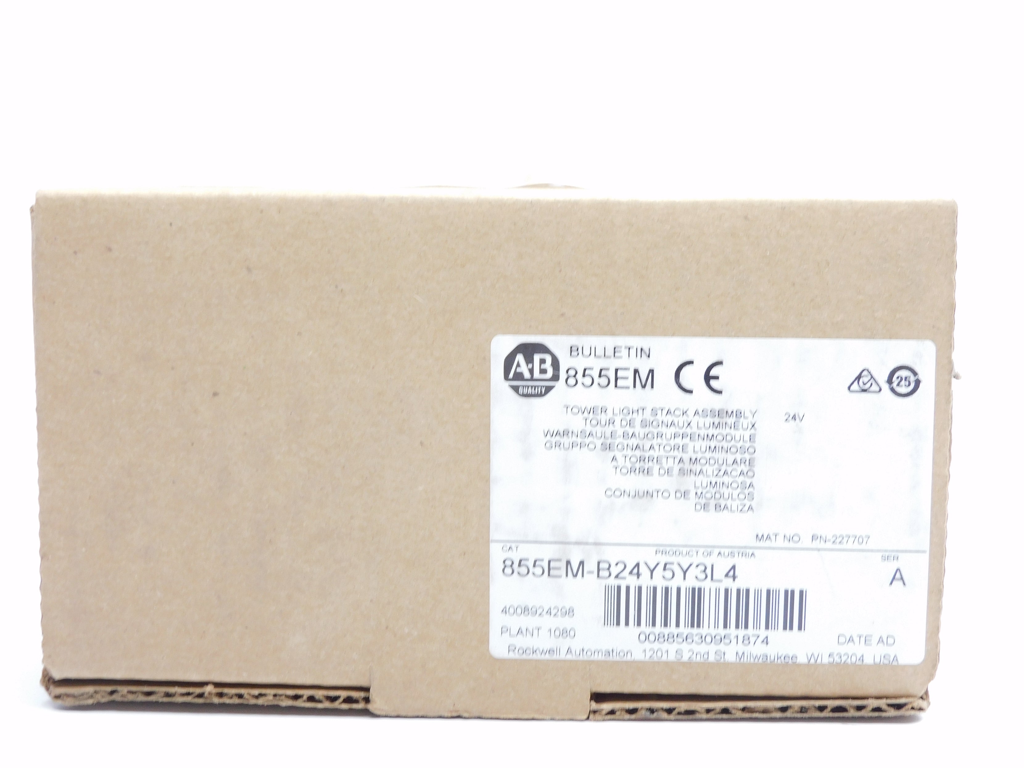 ALLEN BRADLEY 855EM-B24Y5Y3L4 SER. A (BR/WH) NSMP