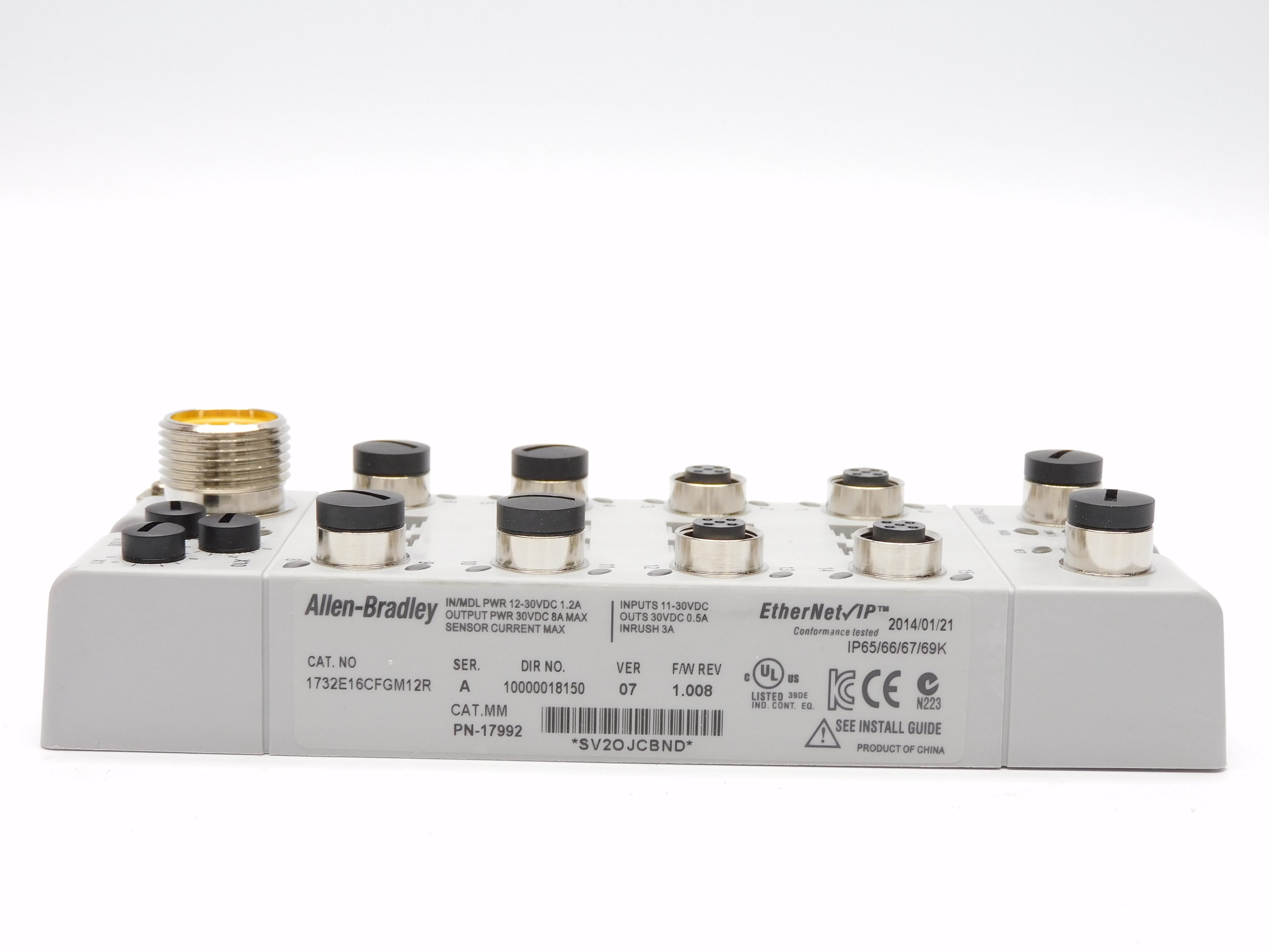 ALLEN BRADLEY 1732-E16CFGM12R SER. A F/W 1.008 NSMP