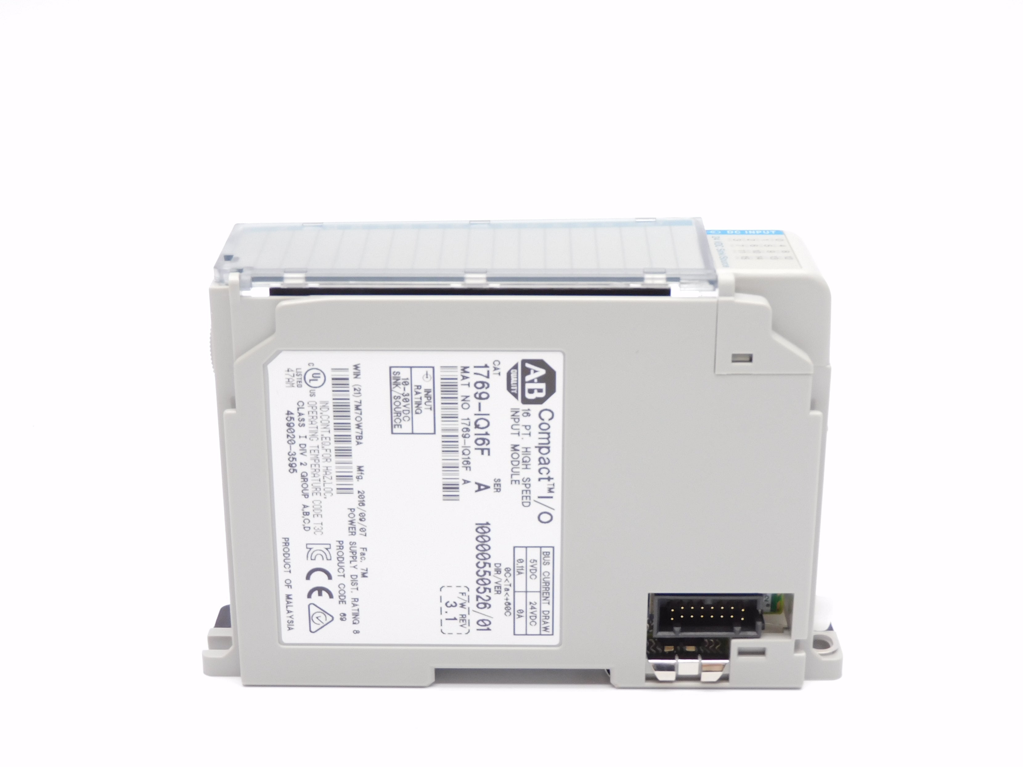 ALLEN BRADLEY 1769-IQ16F SER. A F/W 3.1 NSMP