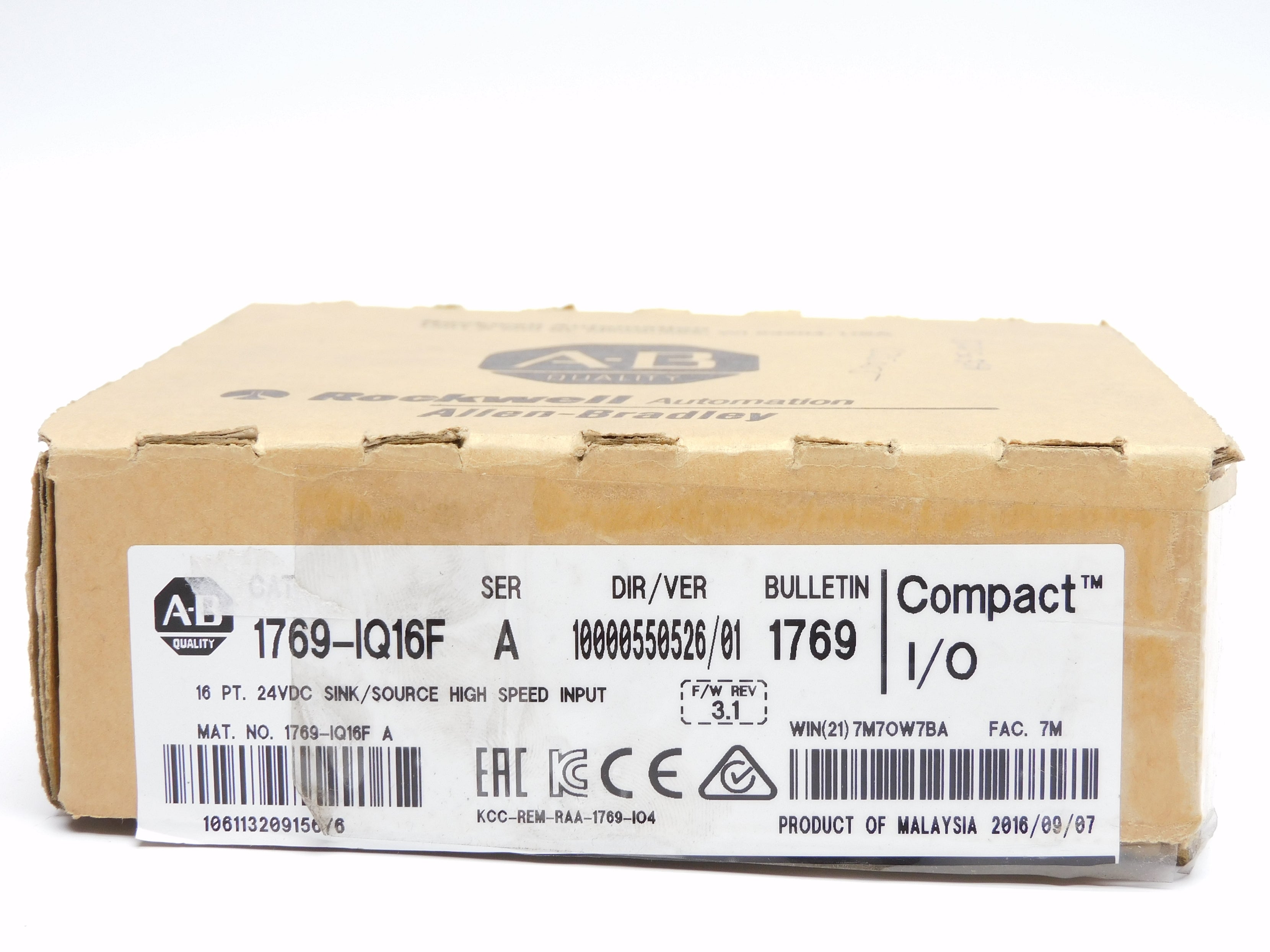 ALLEN BRADLEY 1769-IQ16F SER. A F/W 3.1 NSMP