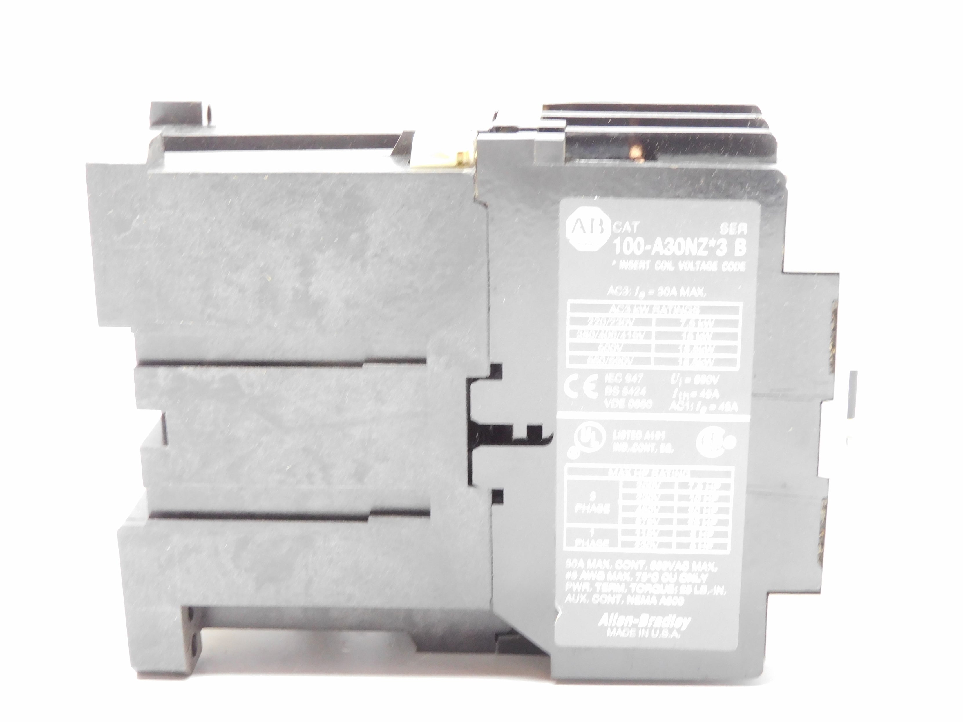 ALLEN BRADLEY 100-A30NZ243 SER. B 24VDC (BR/WH) NSMP