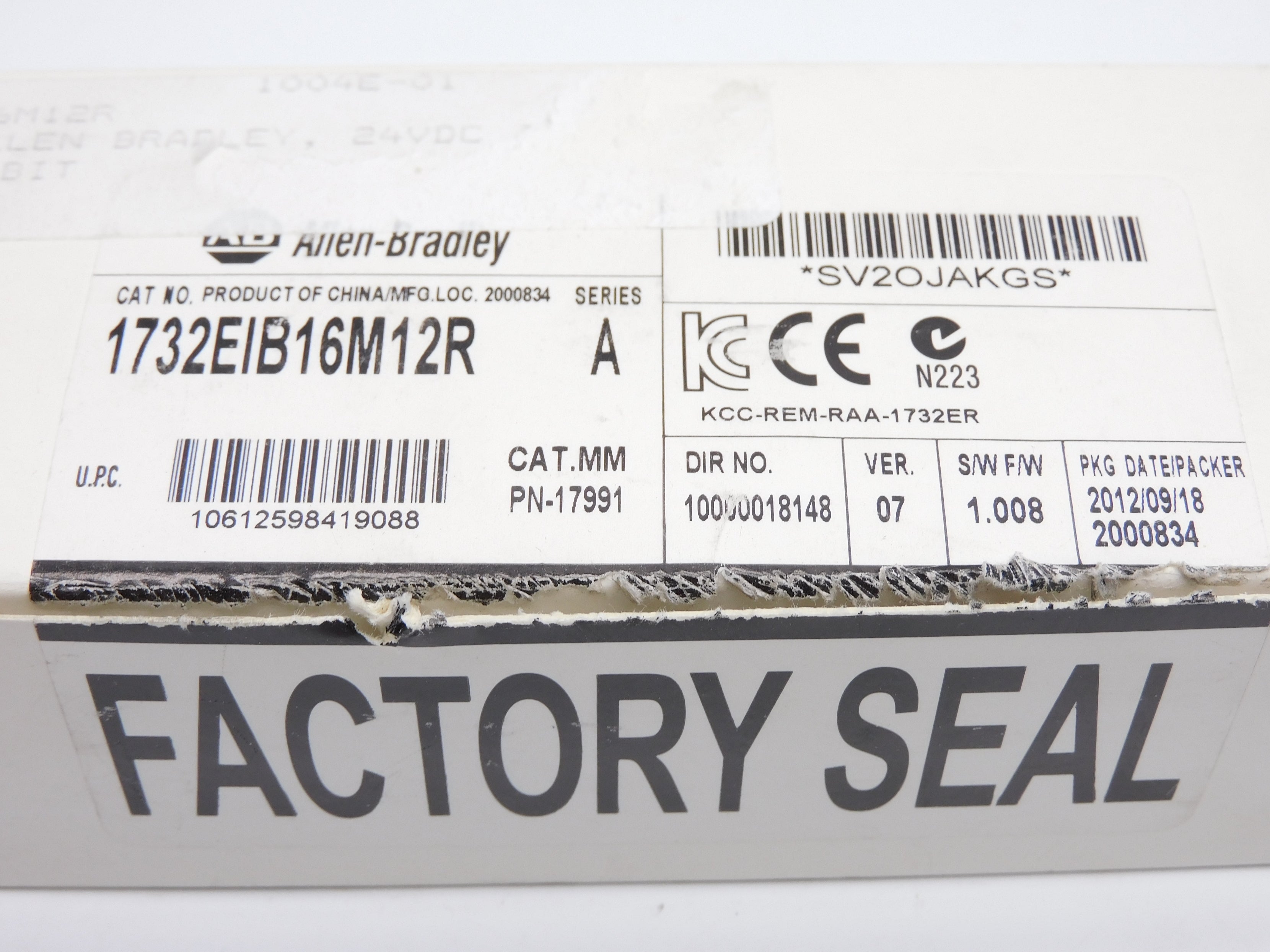 ALLEN BRADLEY 1732-EIB16M12R SER. A F/W 1.008 NSMP