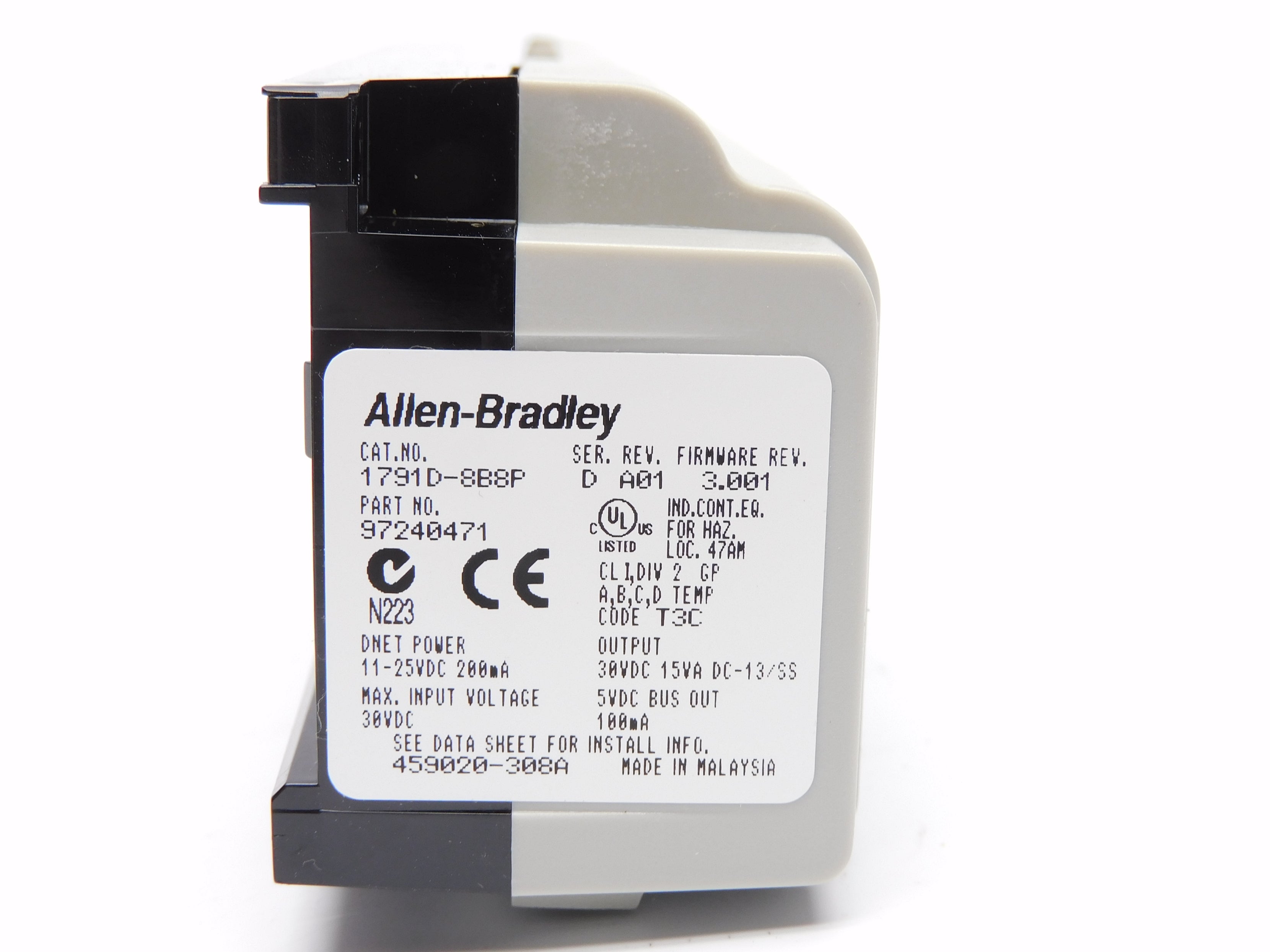 ALLEN BRADLEY 1791D-8B8P SER. D F/W 3.001 NSMP