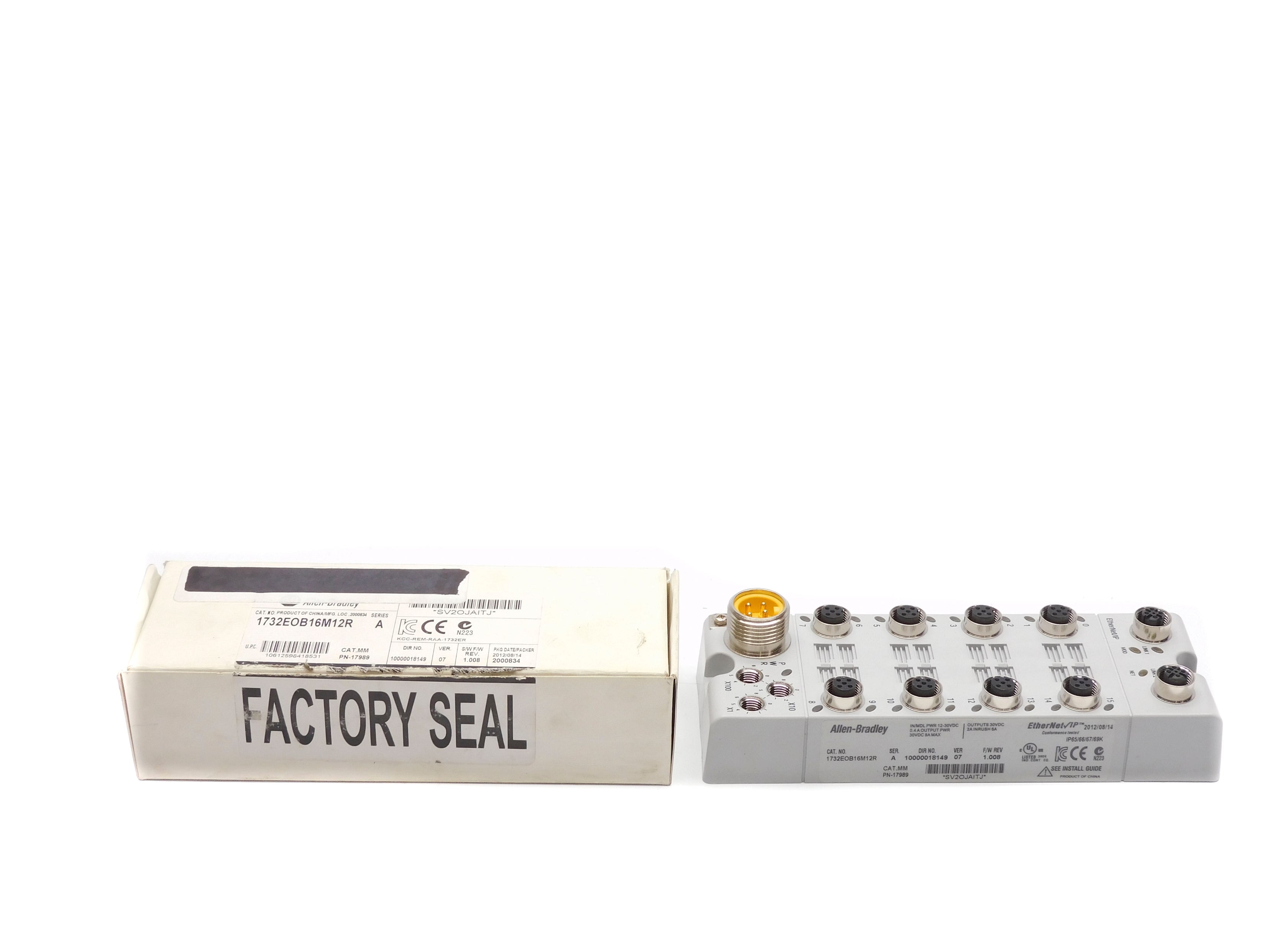ALLEN BRADLEY 1732-EOB16M12R SER. A F/W 1.008 (AS PICTURED) NSMP