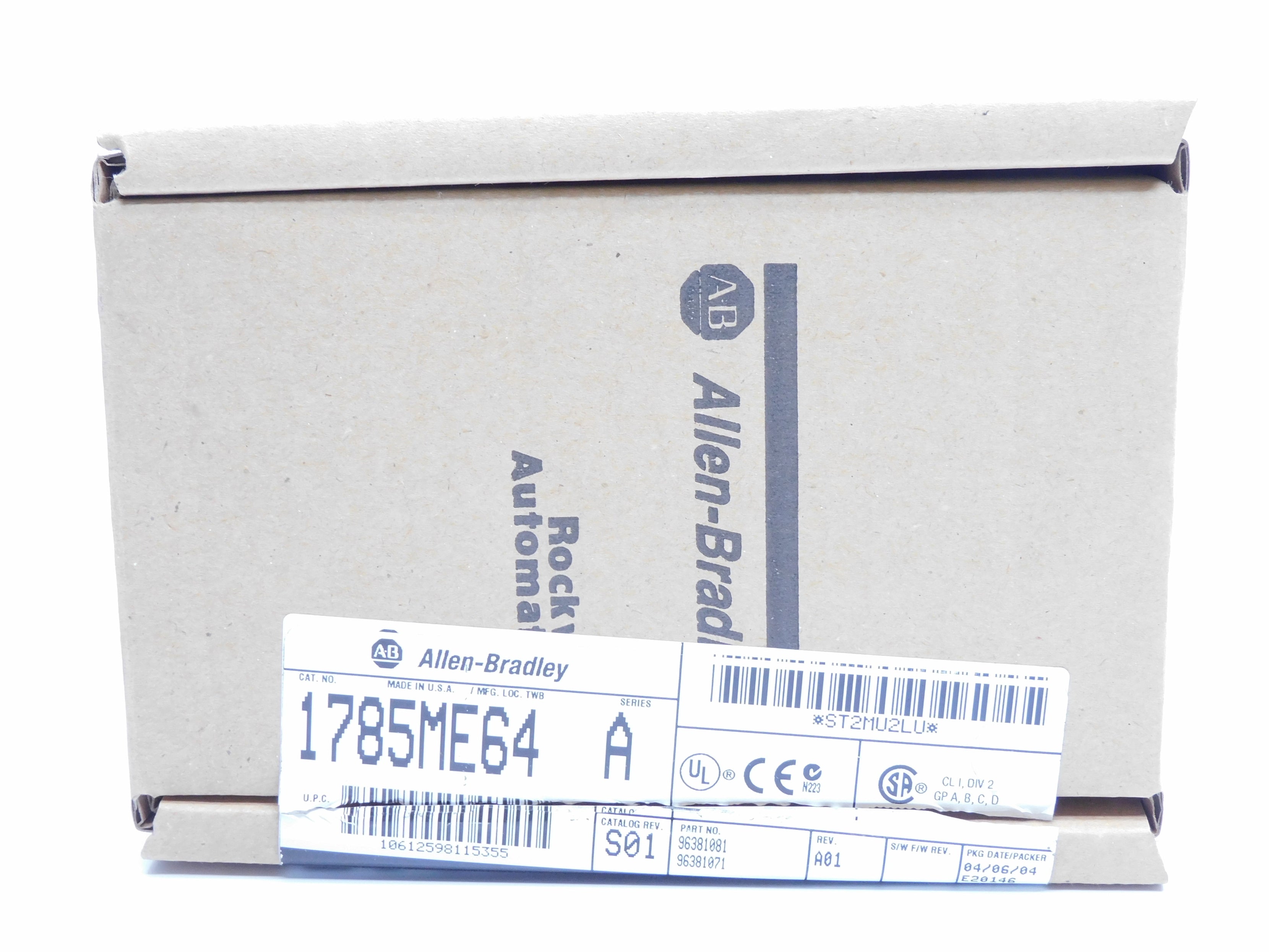 ALLEN BRADLEY 1785-ME64 SER. A REV. S01 NSMP