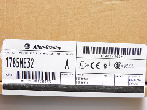 ALLEN BRADLEY 1785-ME32 SER. A DATE: 2010 NSFS