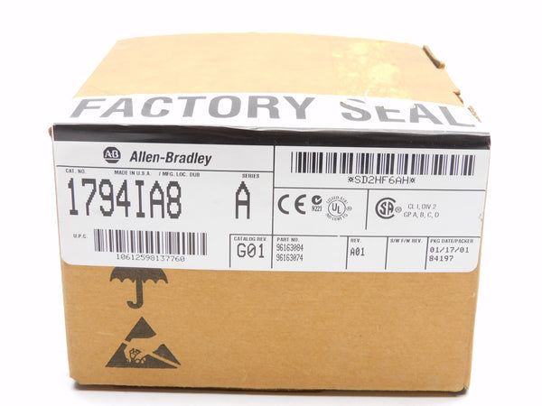 ALLEN BRADLEY 1794-IA8 SER. A DATE: 2001 NSFS