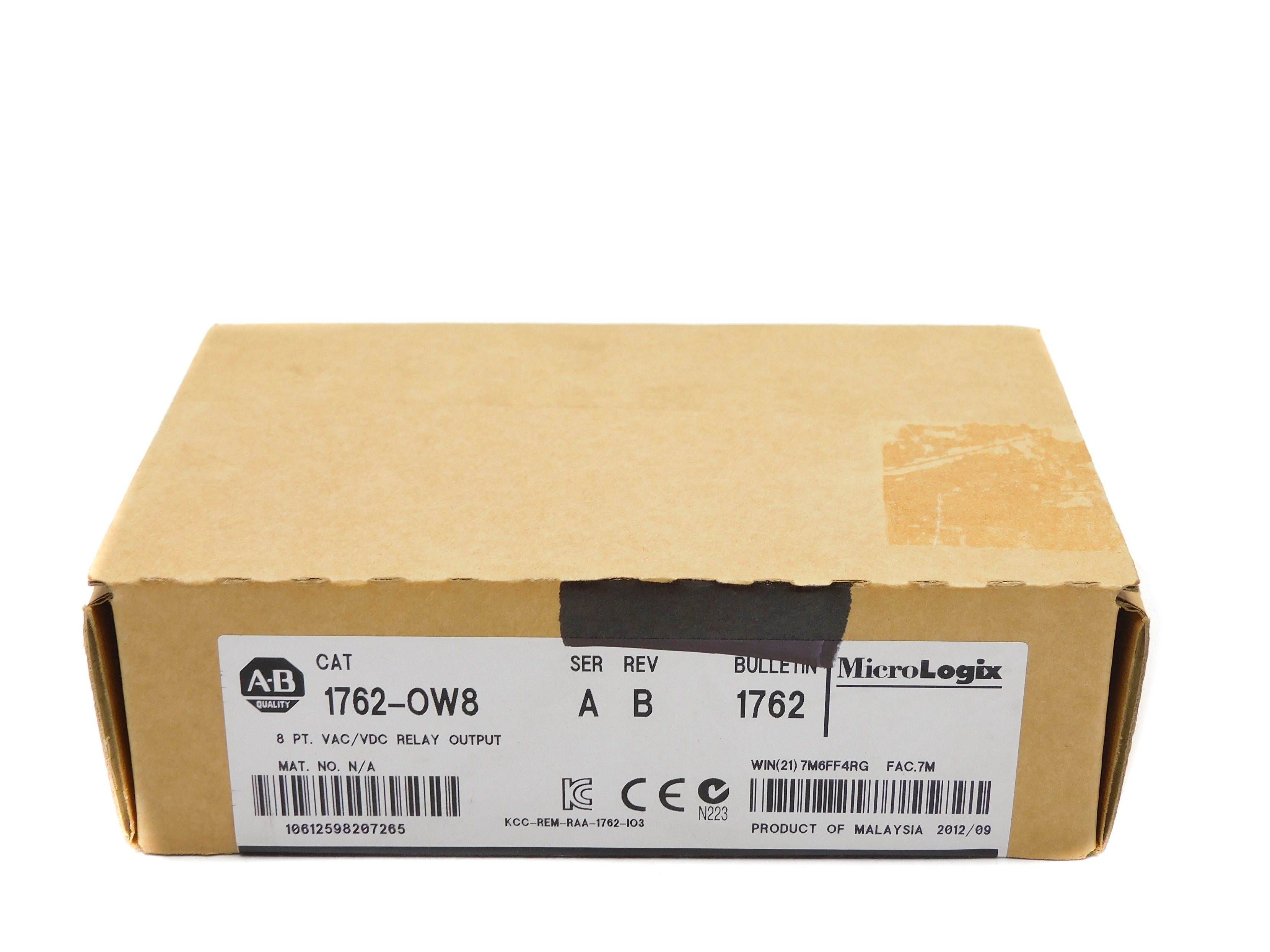 ALLEN BRADLEY 1762-OW8 SER. A DATE: 2012 NSFS
