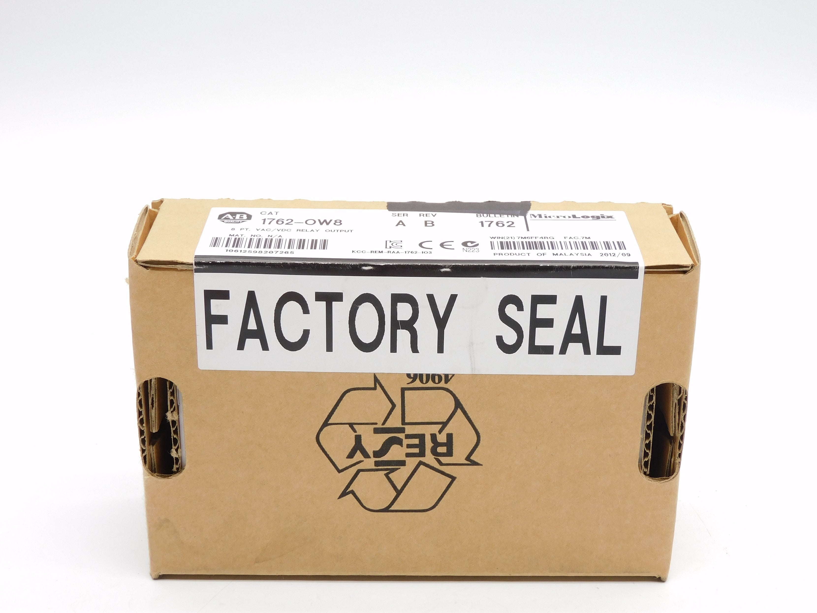 ALLEN BRADLEY 1762-OW8 SER. A DATE: 2012 NSFS
