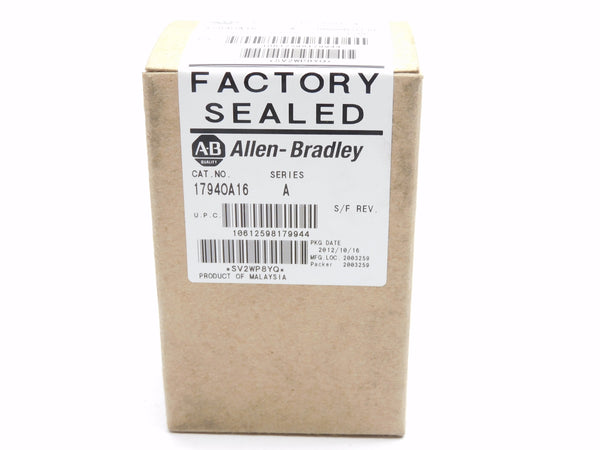 ALLEN BRADLEY 1794-OA16 SER. A DATE: 2012 NSFS