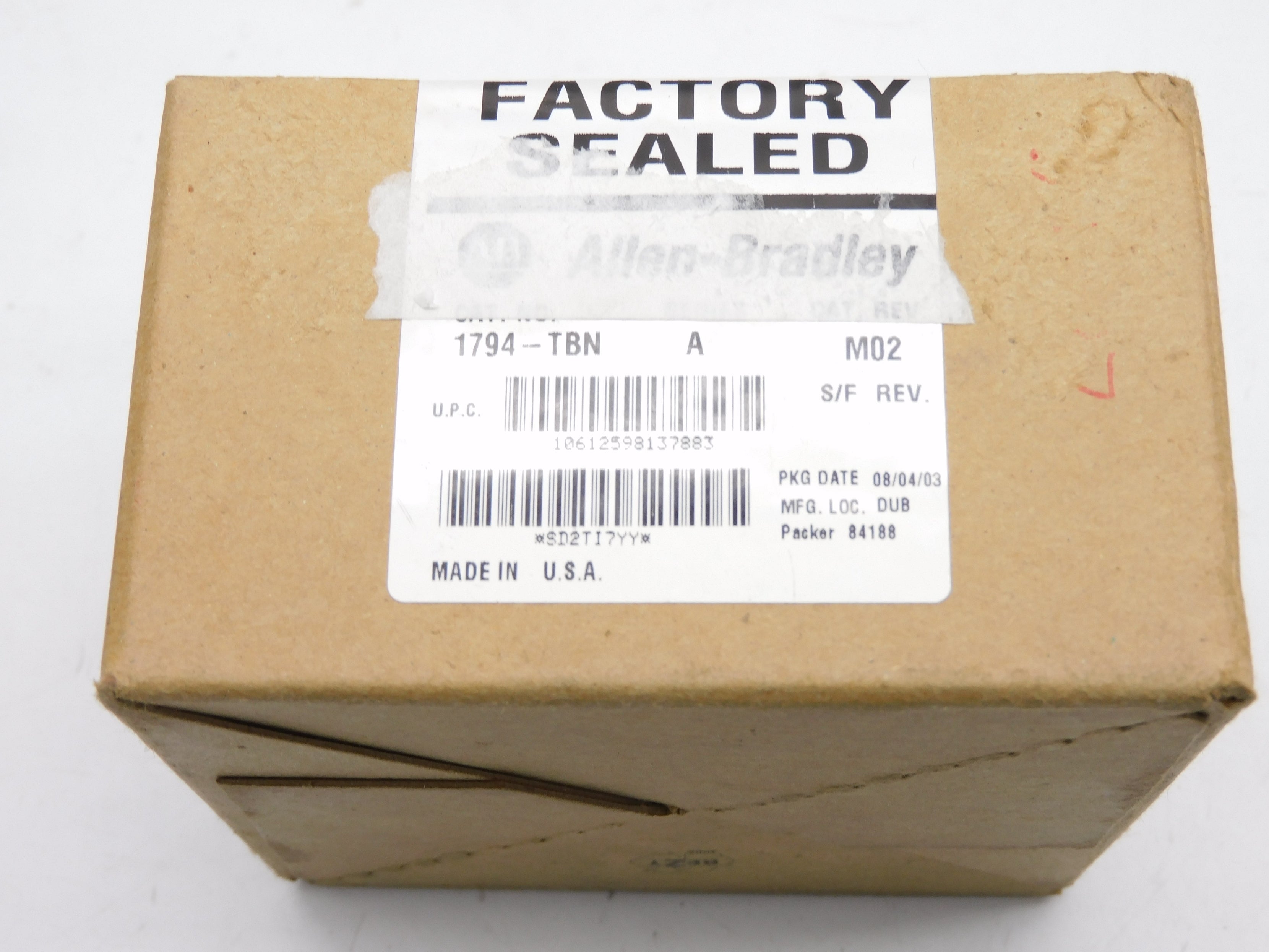 INDUSTRIAL SPARE PART 1794-TBN SER. DATE: 2003 NSFS