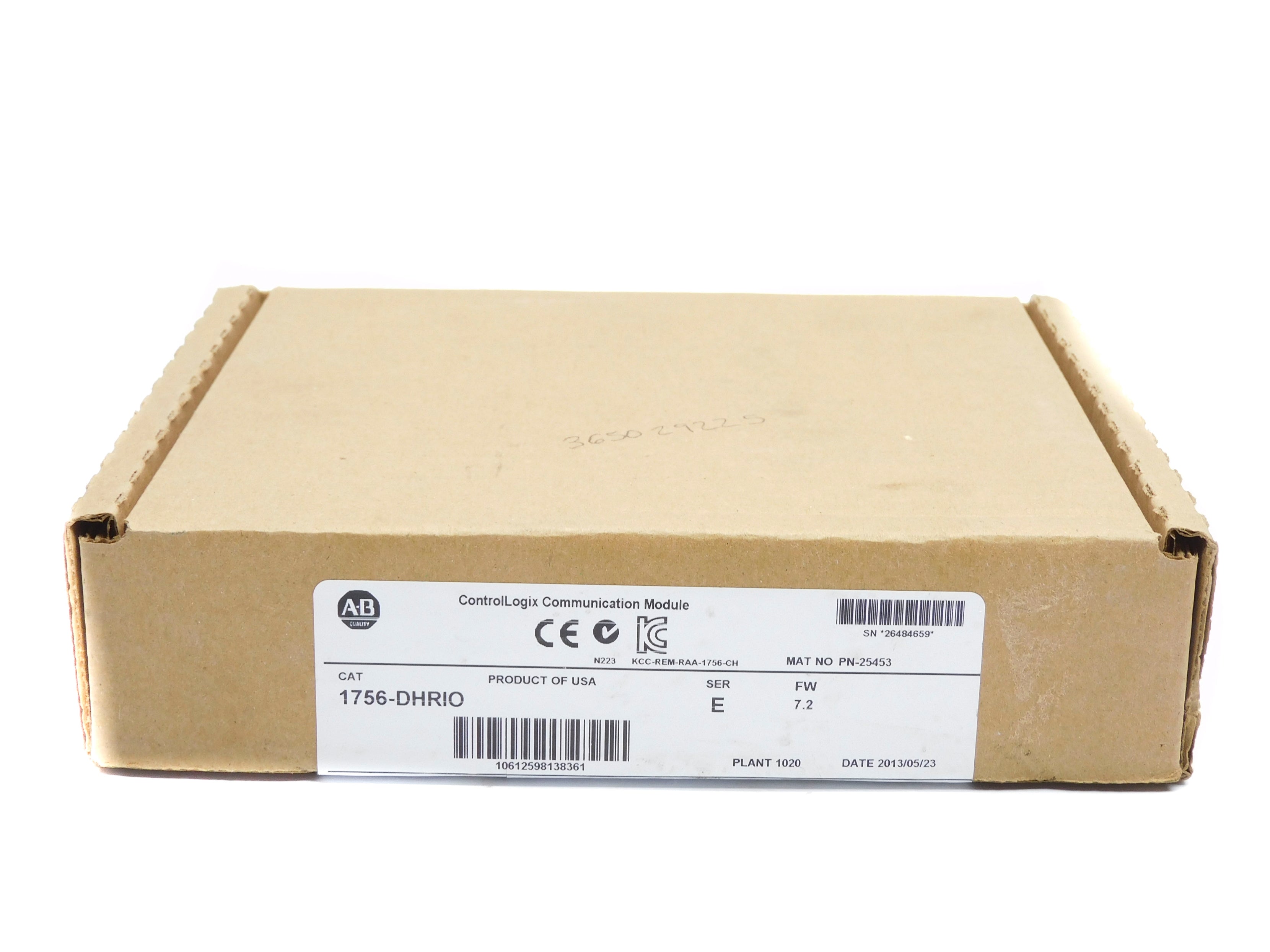 ALLEN BRADLEY 1756-DHRIO SER. E F/W 7.2 DATE: 2013 NSFS