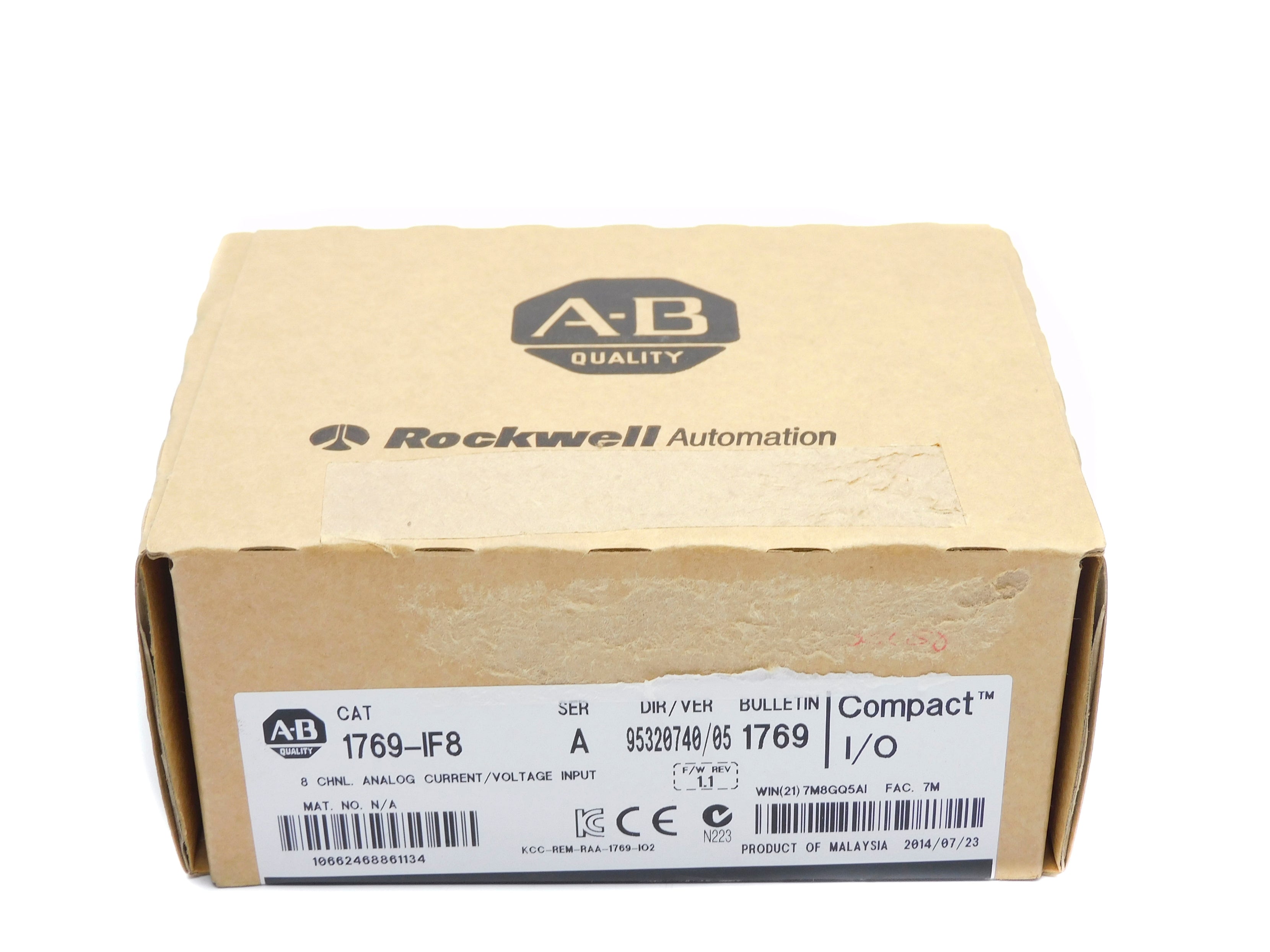 ALLEN BRADLEY 1769-IF8 SER. A F/W 1.1 DATE: 2014 NSFS