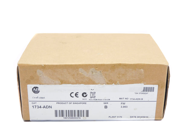 ALLEN BRADLEY 1734-ADN SER. B F/W 3.003 DATE: 2014 NSFS