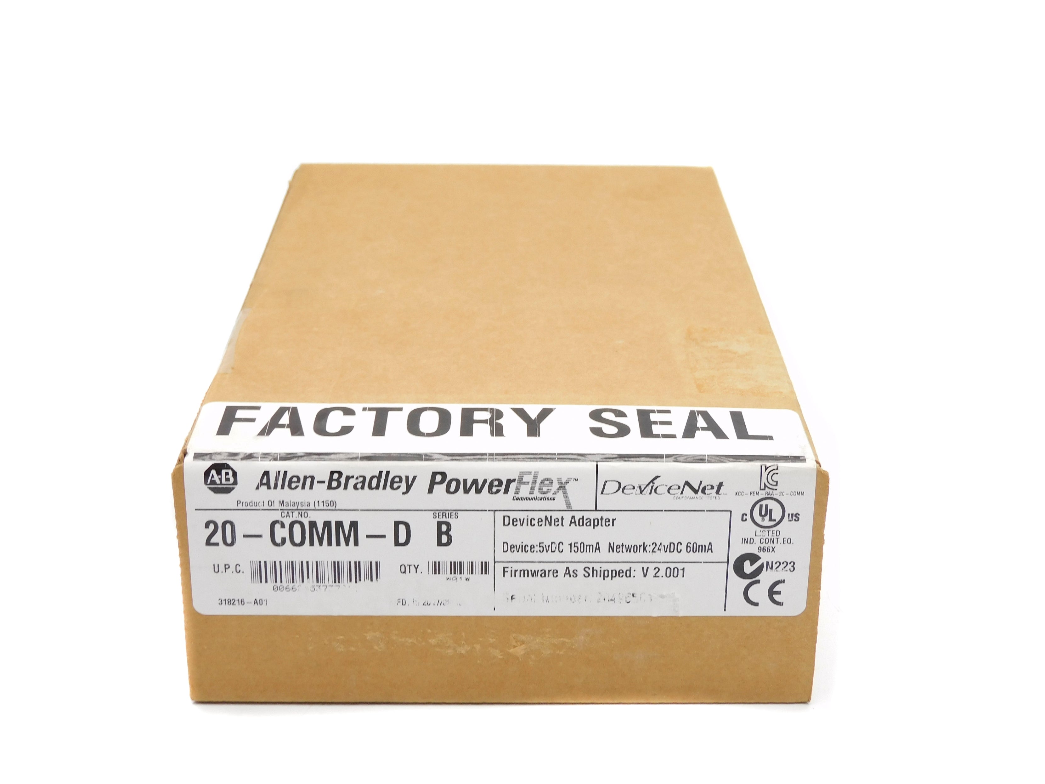 ALLEN BRADLEY 20-COMM-D SER. B F/W 2.001 DATE: 2017 NSFS